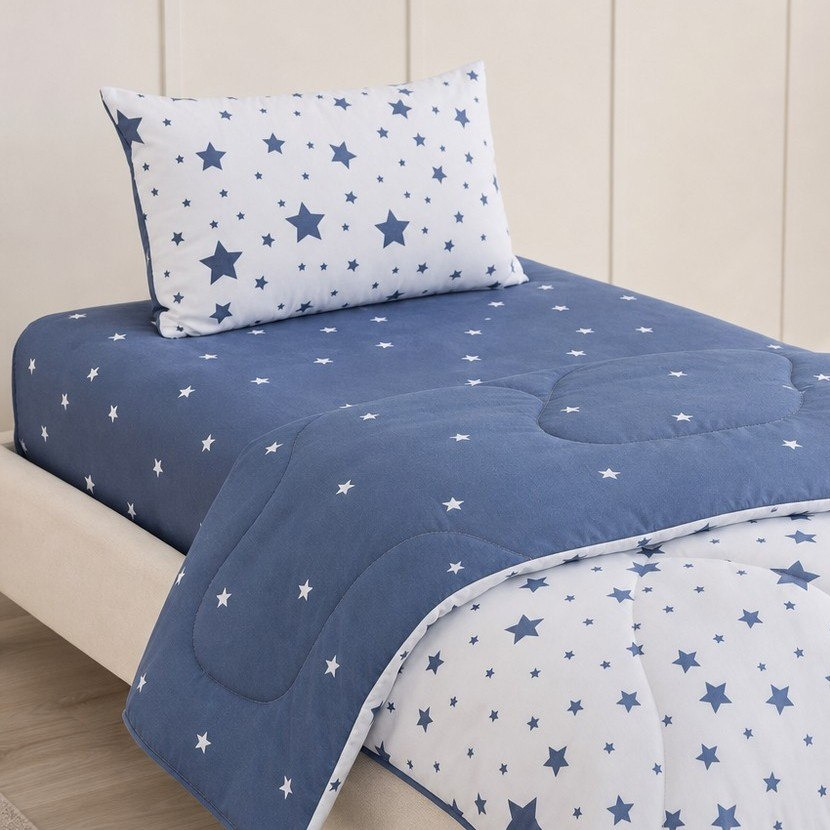 طقم لحاف أطفال وشرشف مطاطي وغطاء وسادة من الألياف الدقيقة من نورا ستيرا - 100×150 سم-hbxhomeware-hbxbedroom-image-1