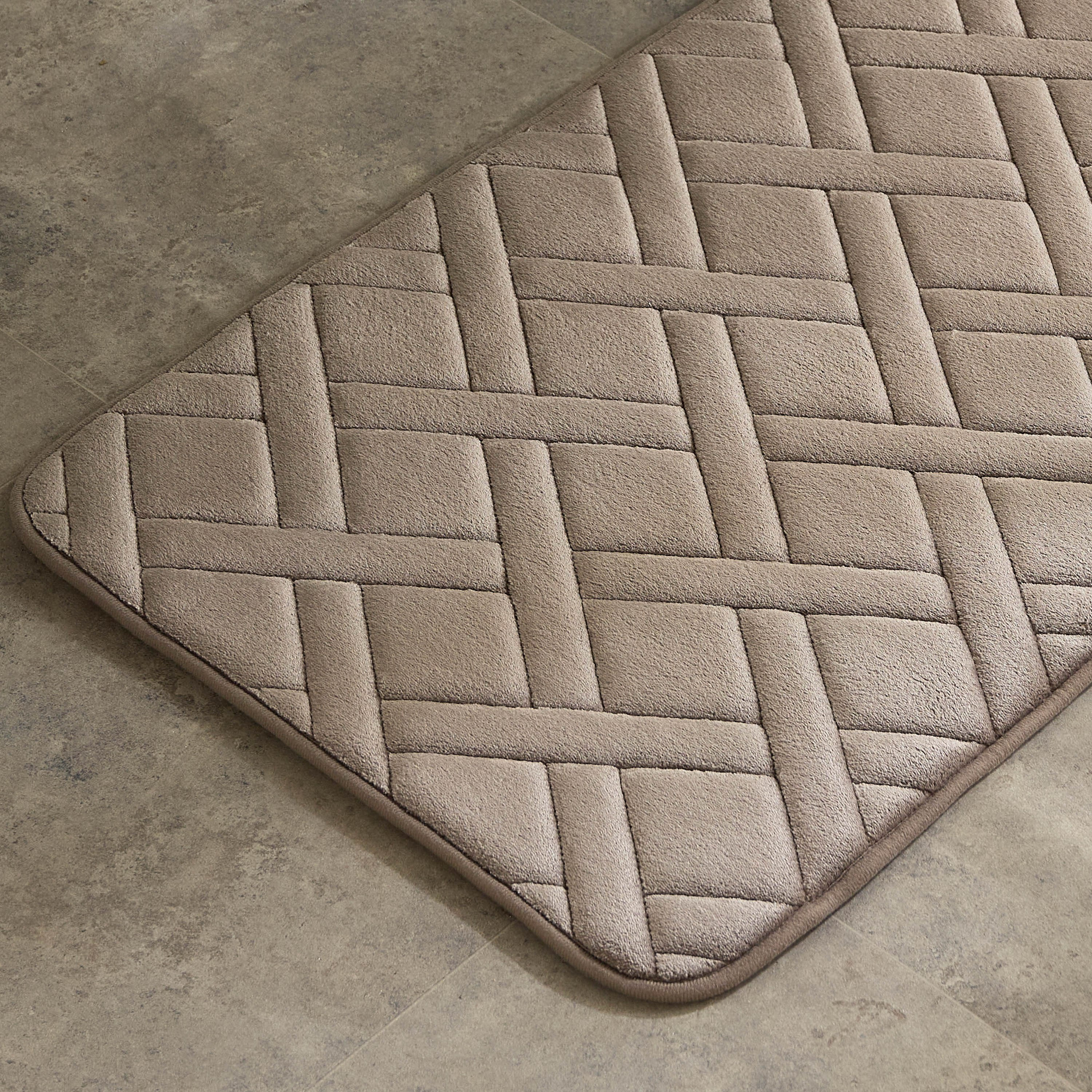 Essential Memory Foam Bath Mat with Mesh Backing - 50x80 cm-hbxbedroom-floorcoverings-bathmats-image-2