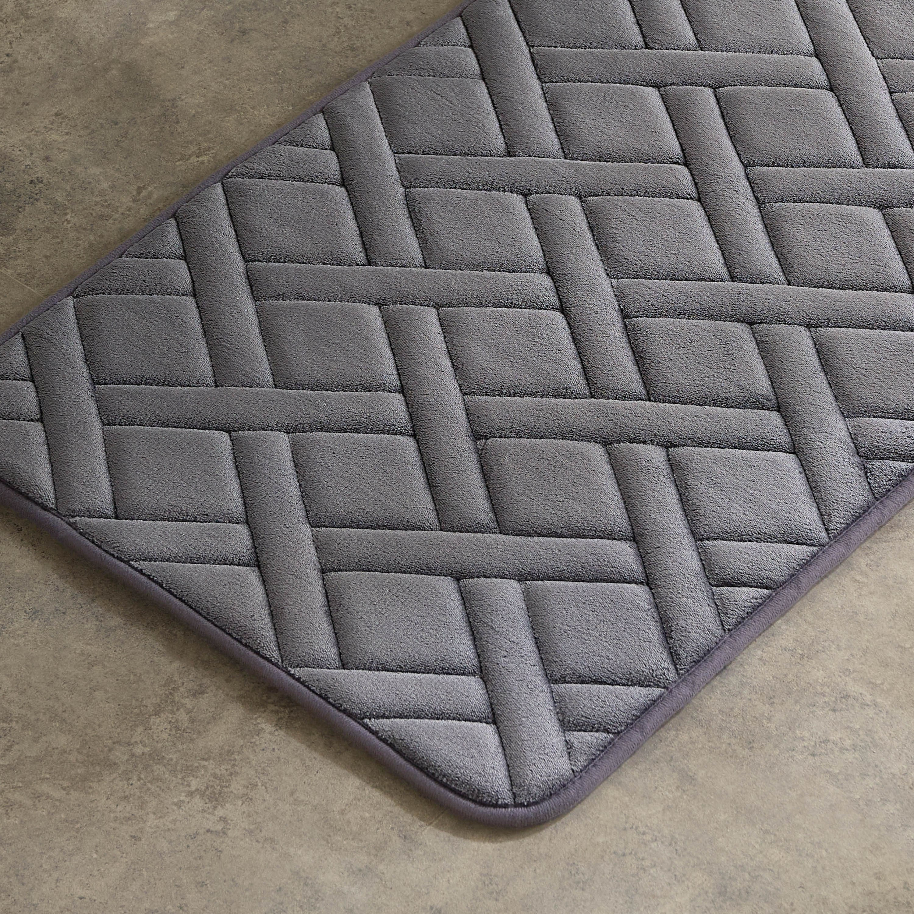 Essential Memory Foam Bath Mat with Mesh Backing - 50x80 cm-hbxbedroom-floorcoverings-bathmats-image-2