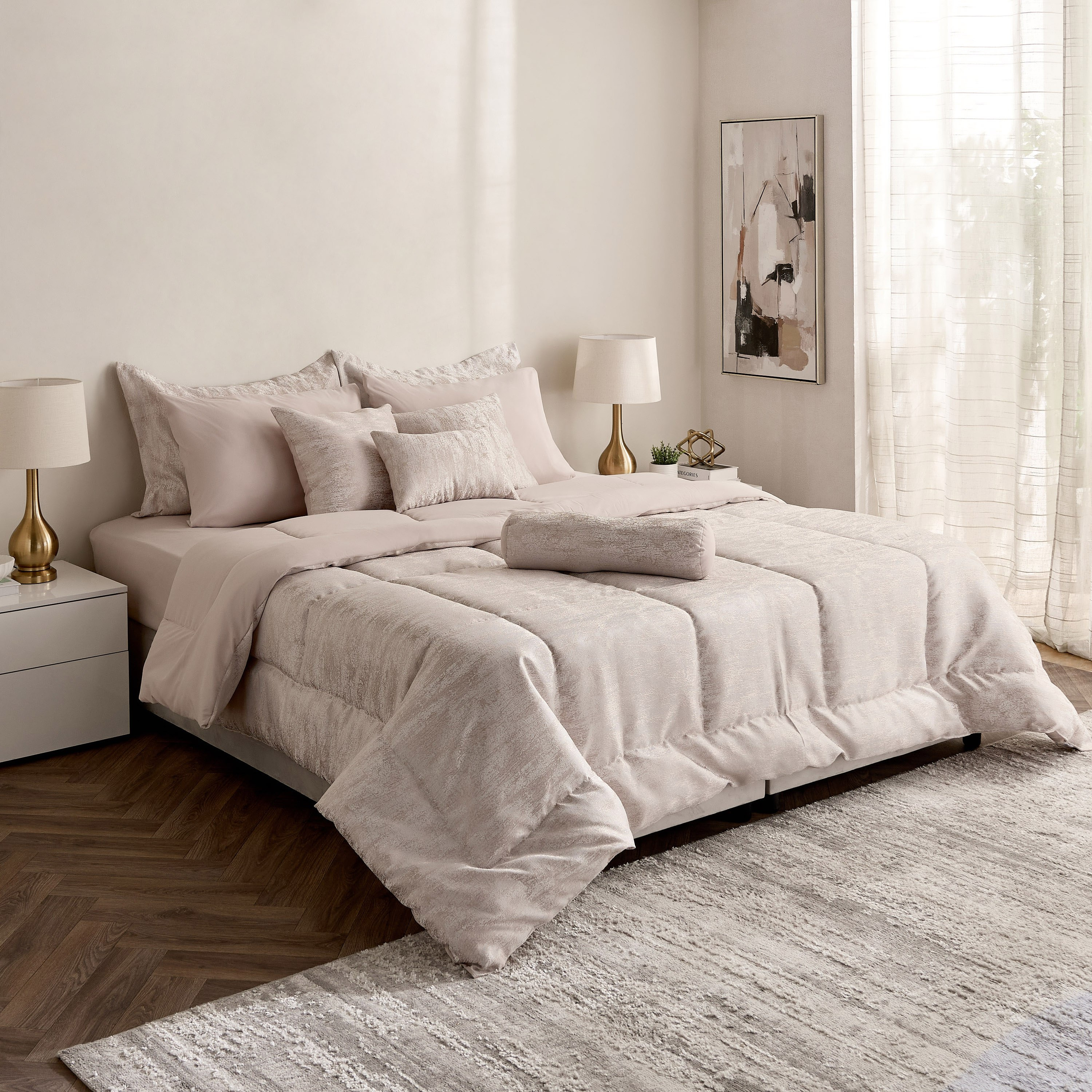 Artisan Deluxe Samara Jacquard 10-Piece BIAB Super King Comforter Set - 240x260 cm-hbxhomeware-hbxbedroom-image-10
