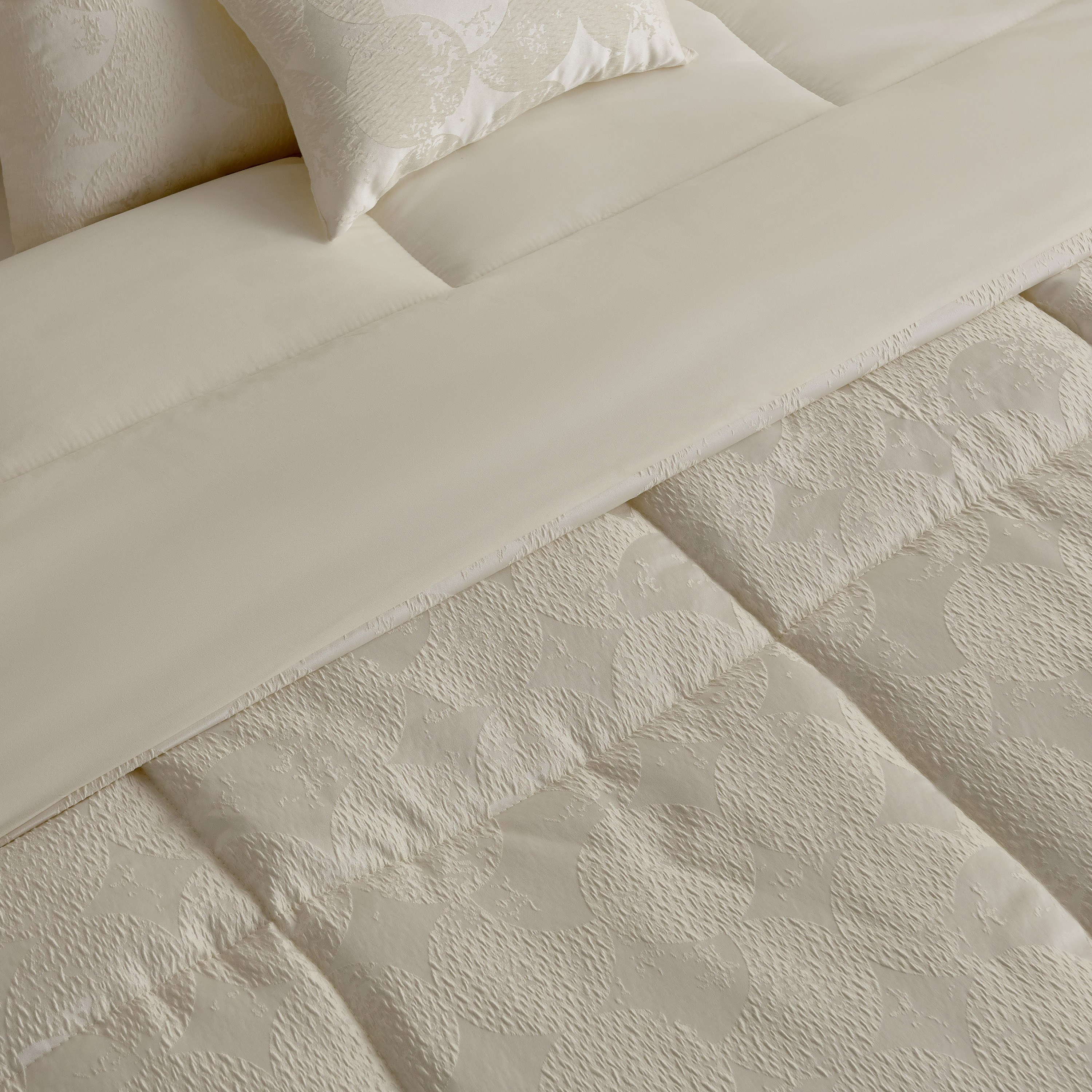 طقم لحاف جاكار سوبر كينج 10 قطع سيركل من أرتيسان ديلوكس - 240×260 سم-hbxhomeware-hbxbedroom-image-3