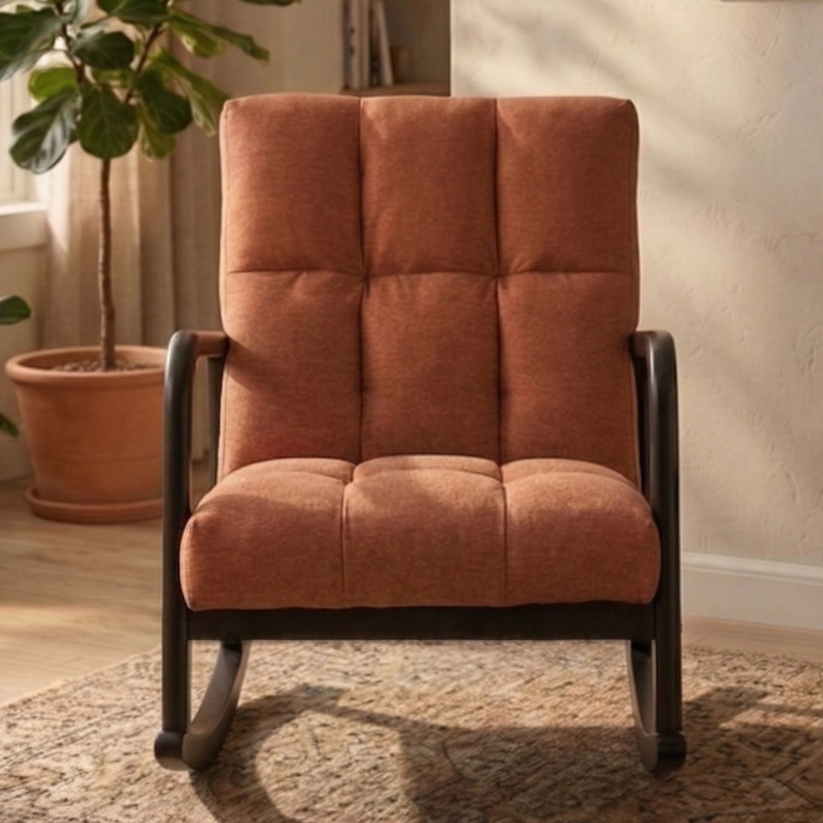 Cloud Rocker Fabric Rocking Chair-hbxlivingroom-sofasandarmchairs-easychairs-image-2