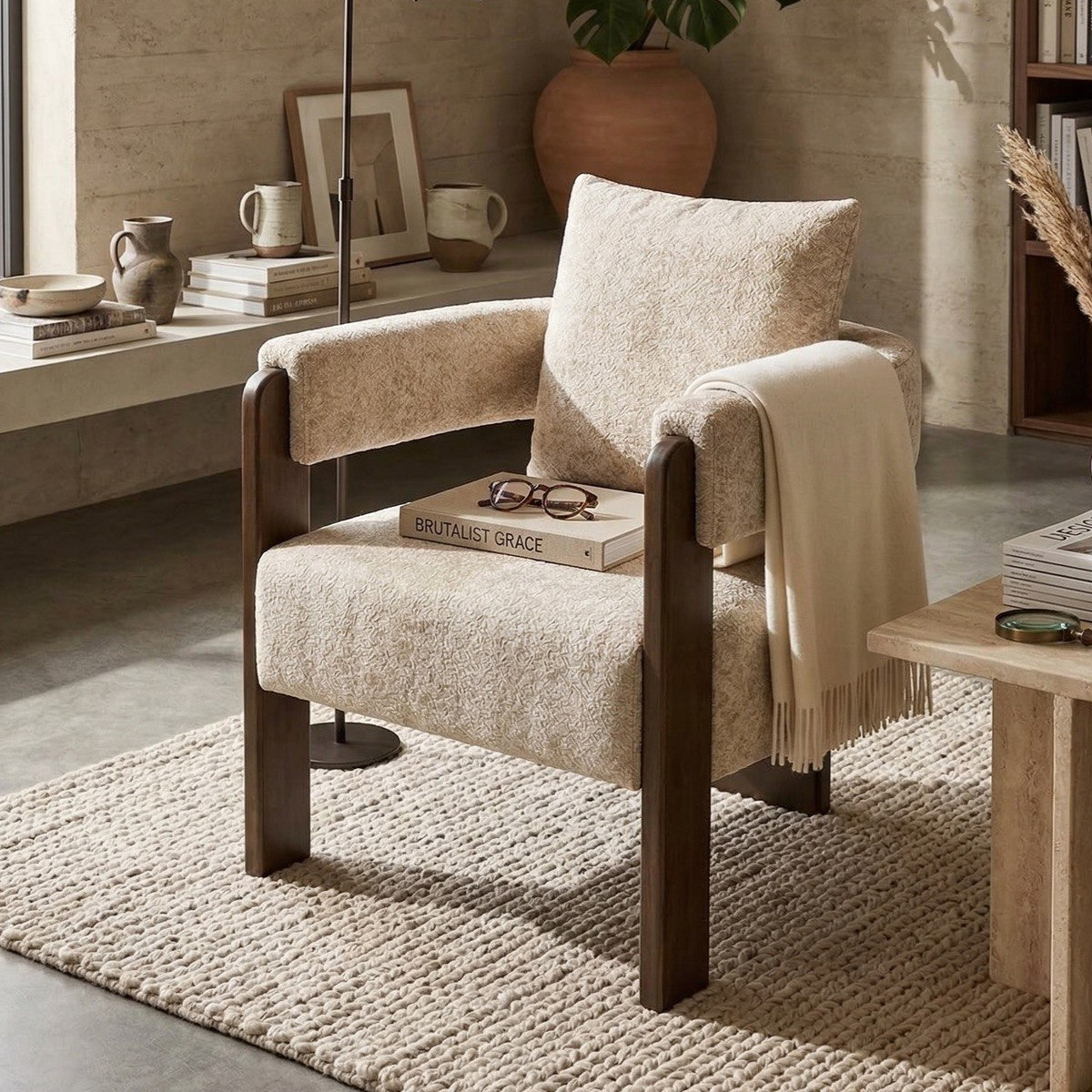 Cocoon Lounge Fabric Accent Chair-hbxlivingroom-sofasandarmchairs-easychairs-image-2