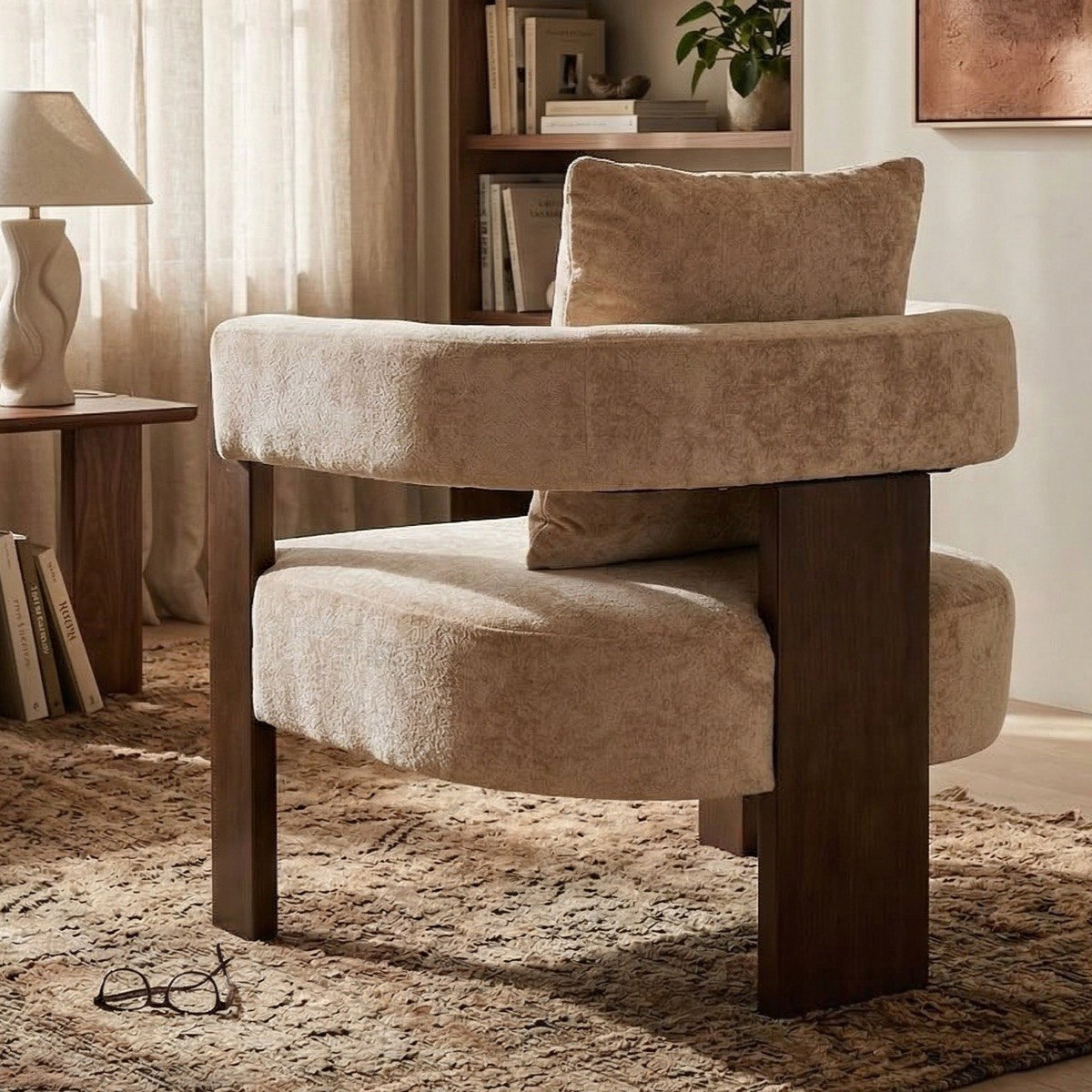 Cocoon Lounge Fabric Accent Chair-hbxlivingroom-sofasandarmchairs-easychairs-image-3
