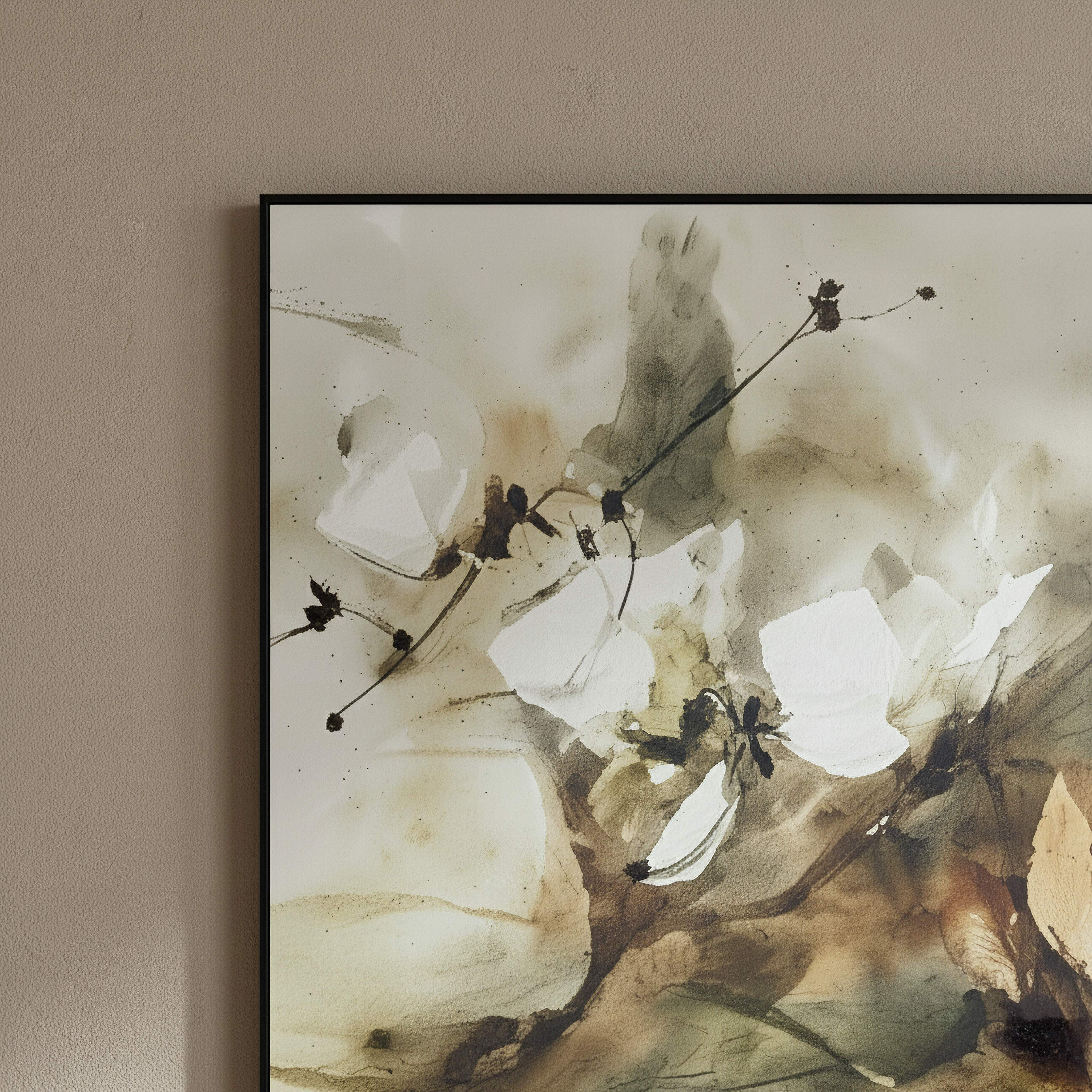 Cyprus Elara Flower Bunch High Gloss Framed Picture - 60x90x2.5 cm-hbxhomeware-hbxdecorandfurnishings-image-2