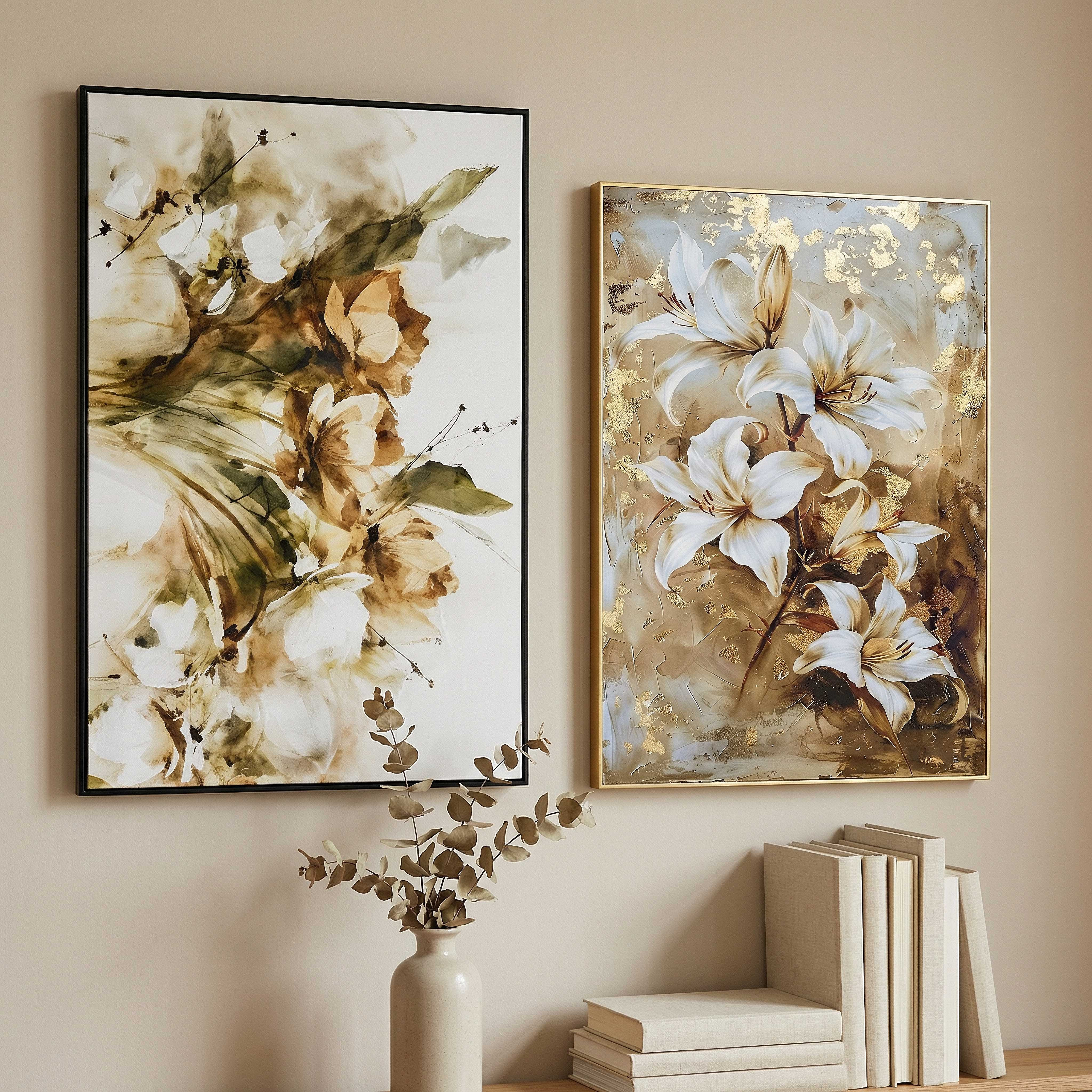 Cyprus Elara Flower Bunch High Gloss Framed Picture - 60x90x2.5 cm-hbxhomeware-hbxdecorandfurnishings-image-5