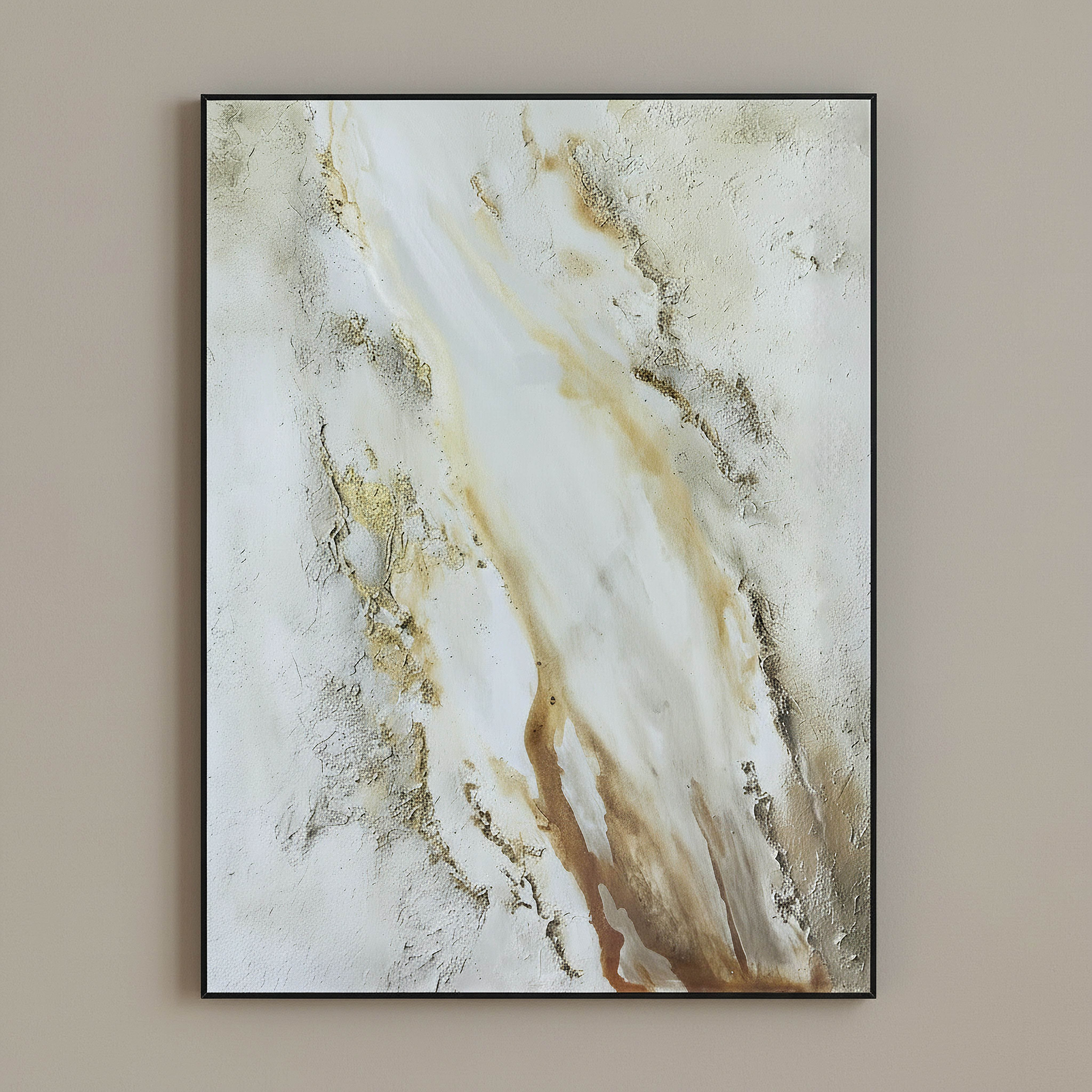 Cyprus Elara Marble High Gloss Framed Picture - 50x70x2.5 cm-hbxhomeware-hbxdecorandfurnishings-image-1
