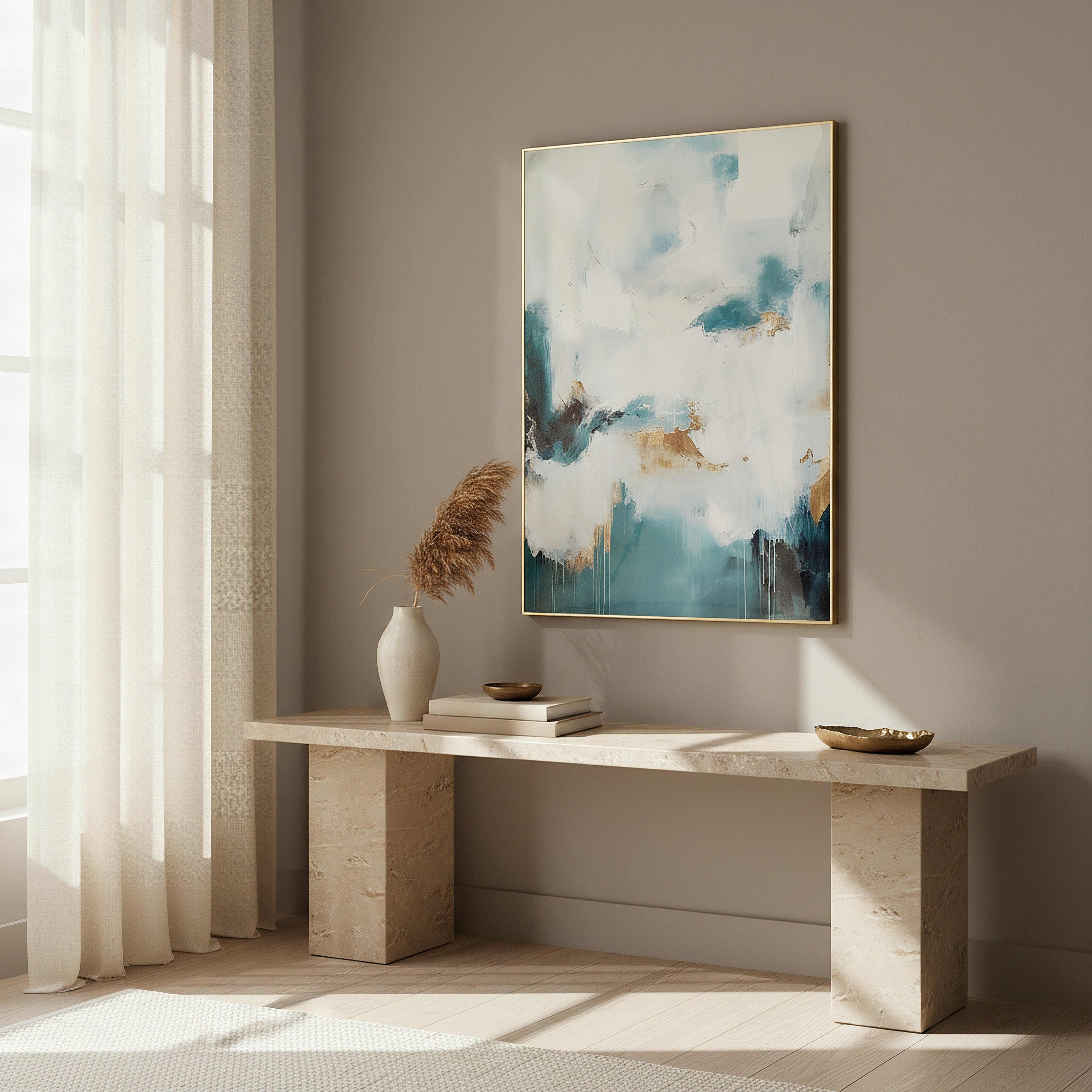 لوحة مؤطرة لامعة من قبرص إيلارا - 50x70x2.5 سم-hbxhomeware-hbxdecorandfurnishings-image-4