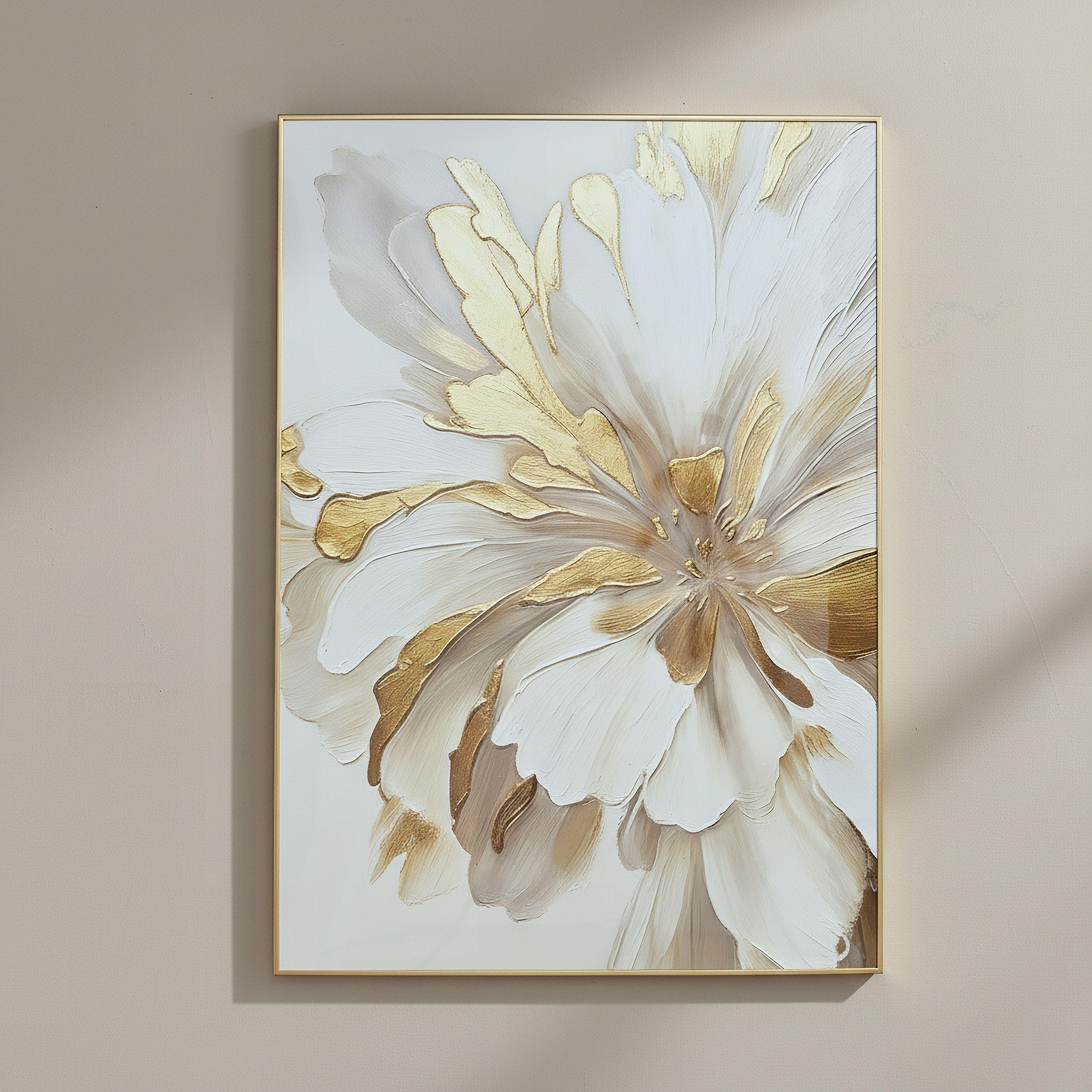 Cyprus Elara Flora Glossy Framed Picture - 50x70x2.5 cm-hbxhomeware-hbxdecorandfurnishings-image-1