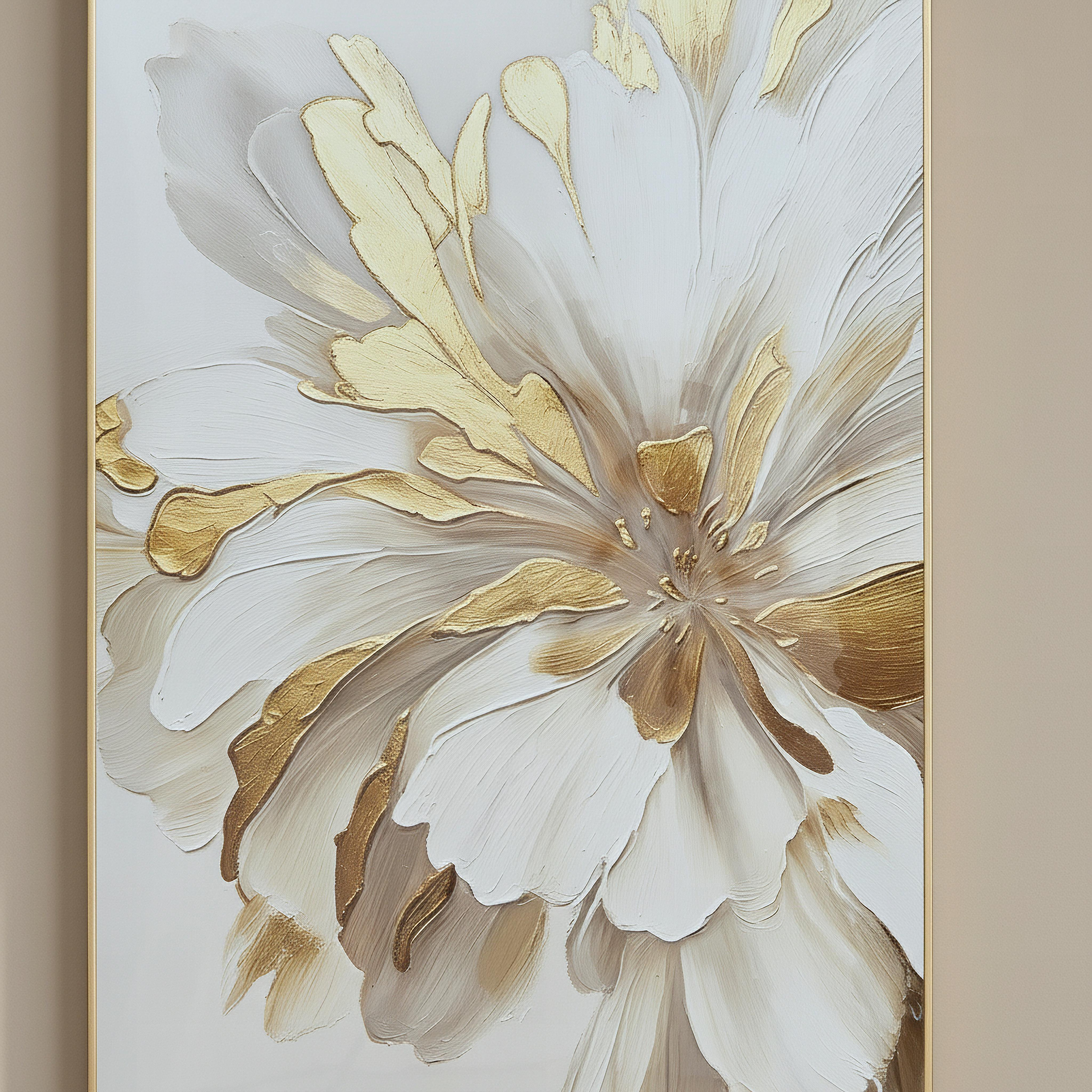 Cyprus Elara Flora Glossy Framed Picture - 50x70x2.5 cm-hbxhomeware-hbxdecorandfurnishings-image-2