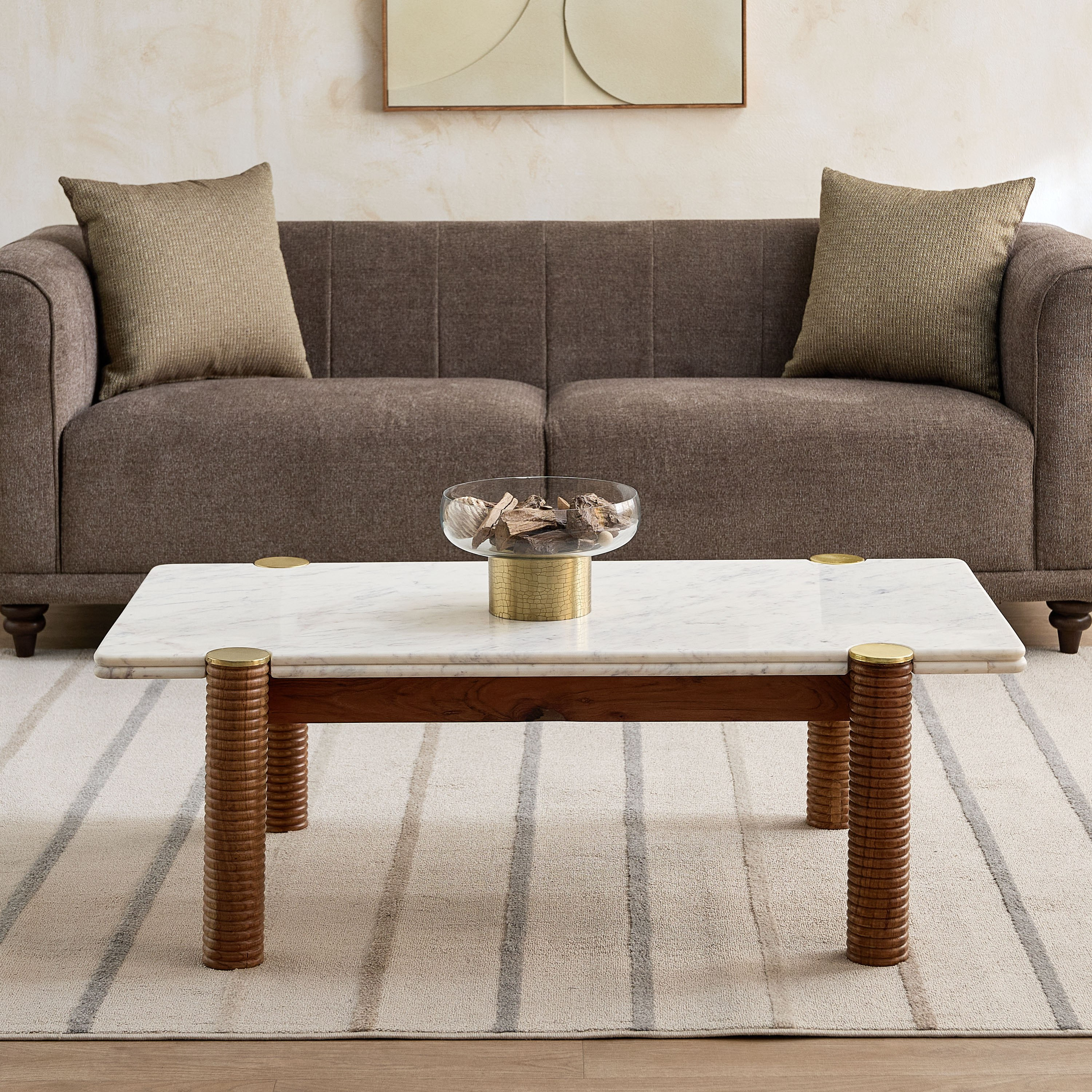 Cavon Caretto Genuine Marble Top Coffee Table with Solid Wood Base-PROMO_HB_UAE_HBX10_250526-image-2