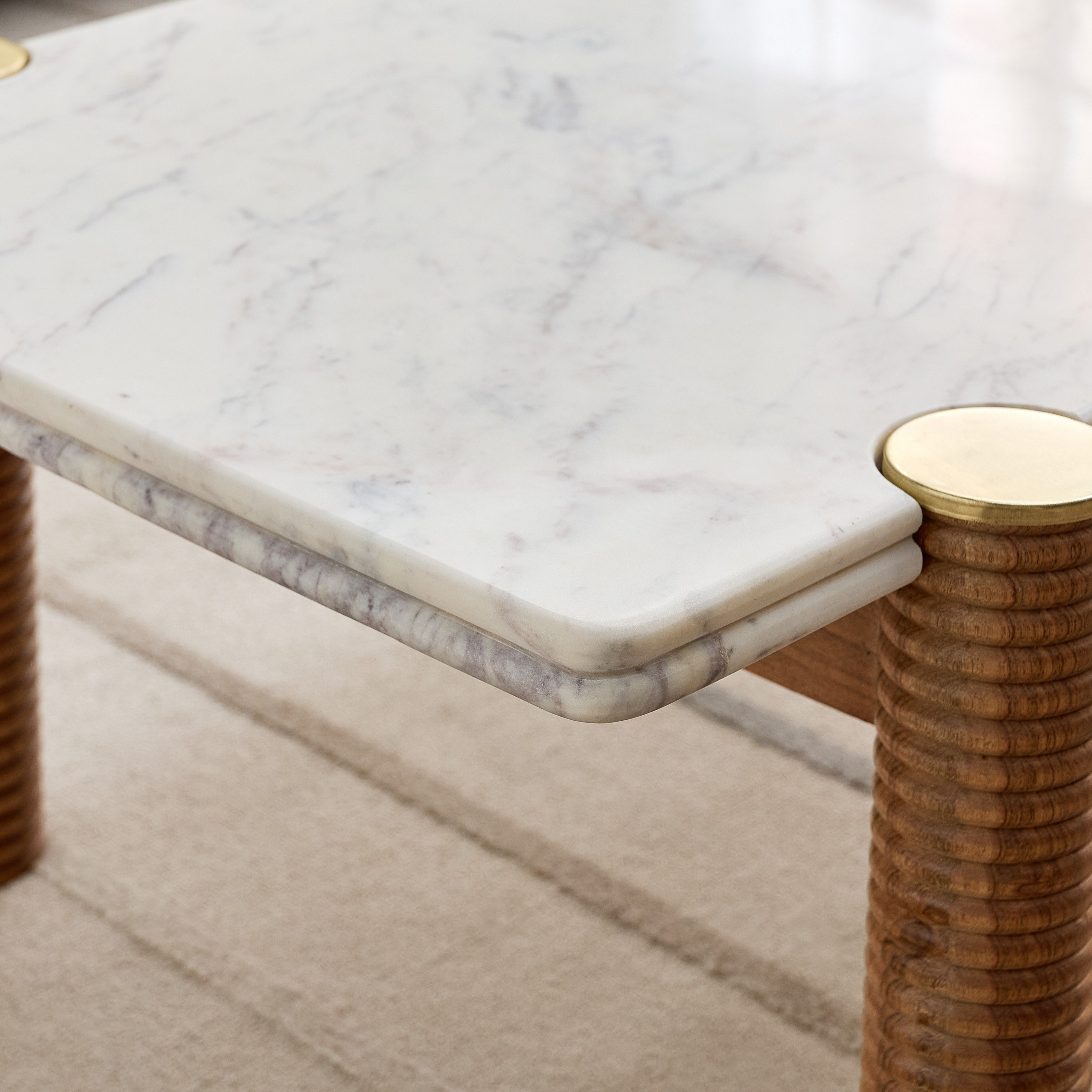 Cavon Caretto Genuine Marble Top Coffee Table with Solid Wood Base-PROMO_HB_UAE_HBX10_250526-image-3