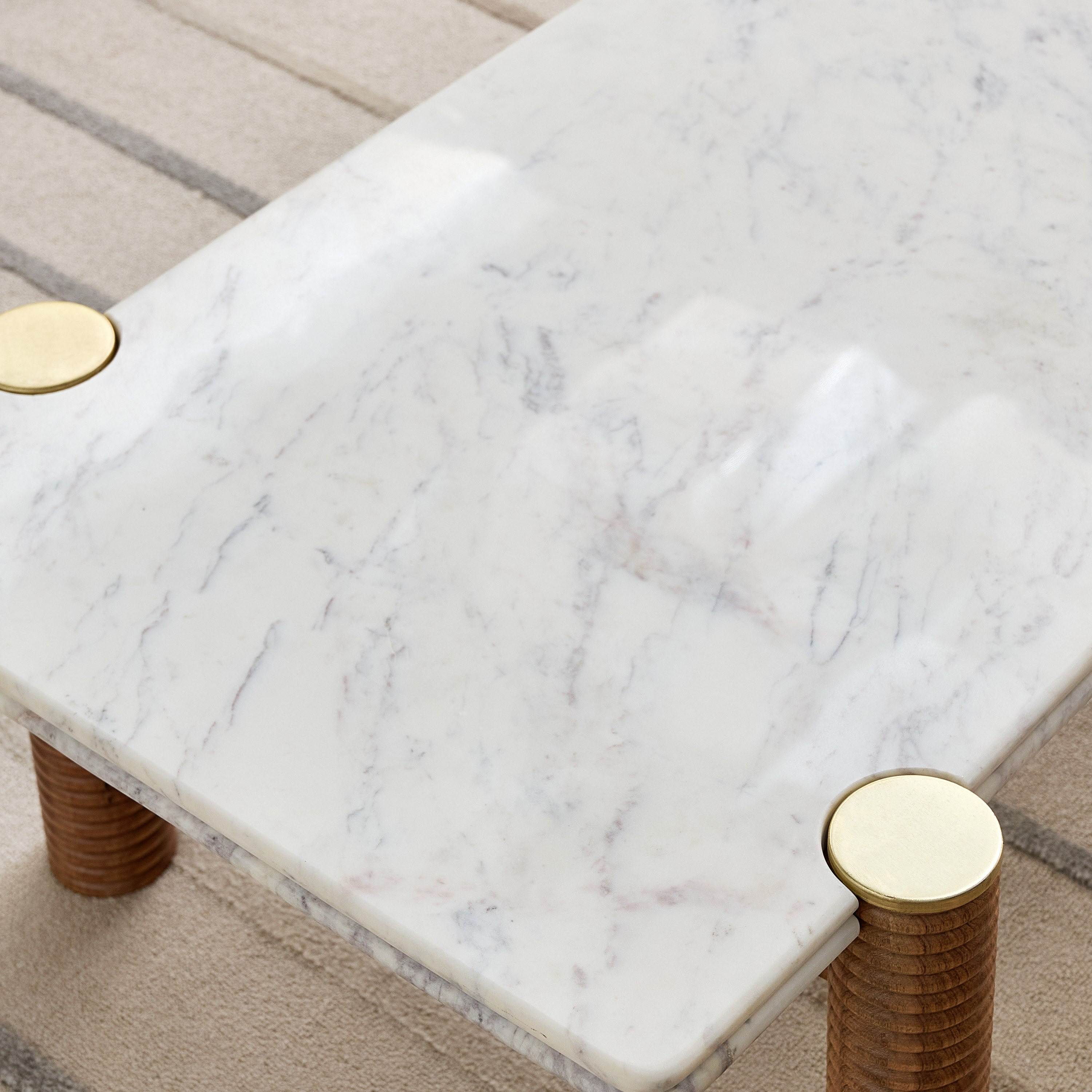 Cavon Caretto Genuine Marble Top Coffee Table with Solid Wood Base-PROMO_HB_UAE_HBX10_250526-image-4