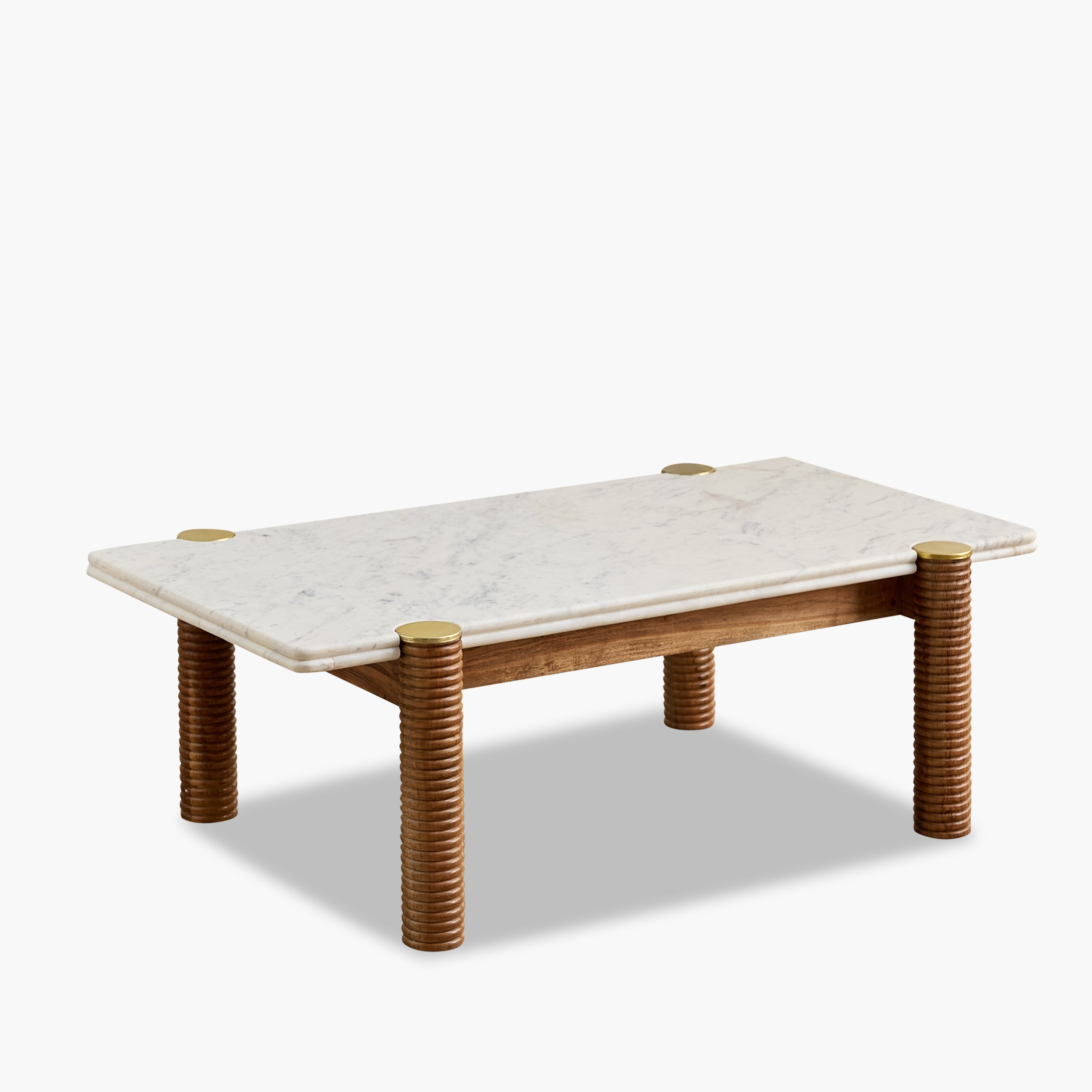 Cavon Caretto Genuine Marble Top Coffee Table with Solid Wood Base-PROMO_HB_UAE_HBX10_250526-image-7