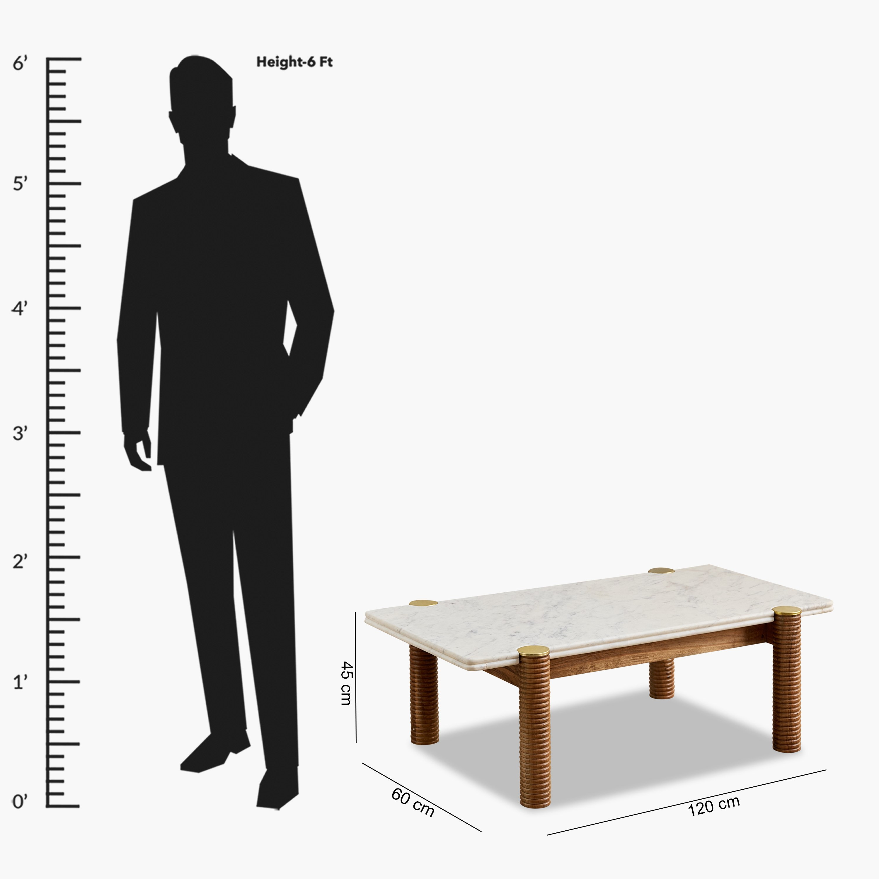 Cavon Caretto Genuine Marble Top Coffee Table with Solid Wood Base-PROMO_HB_UAE_HBX10_250526-image-8