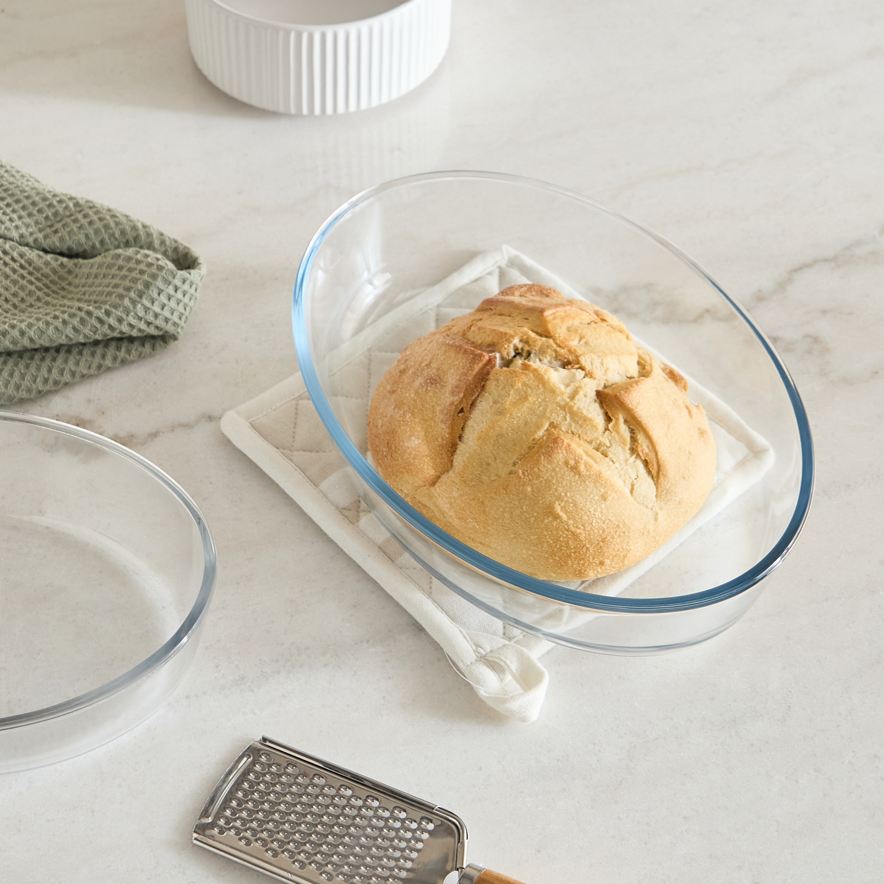 صحن فرن زجاجي بيضاوي من بايكولوجي - 2.4 لتر-hbxkitchen-bakeware-image-7