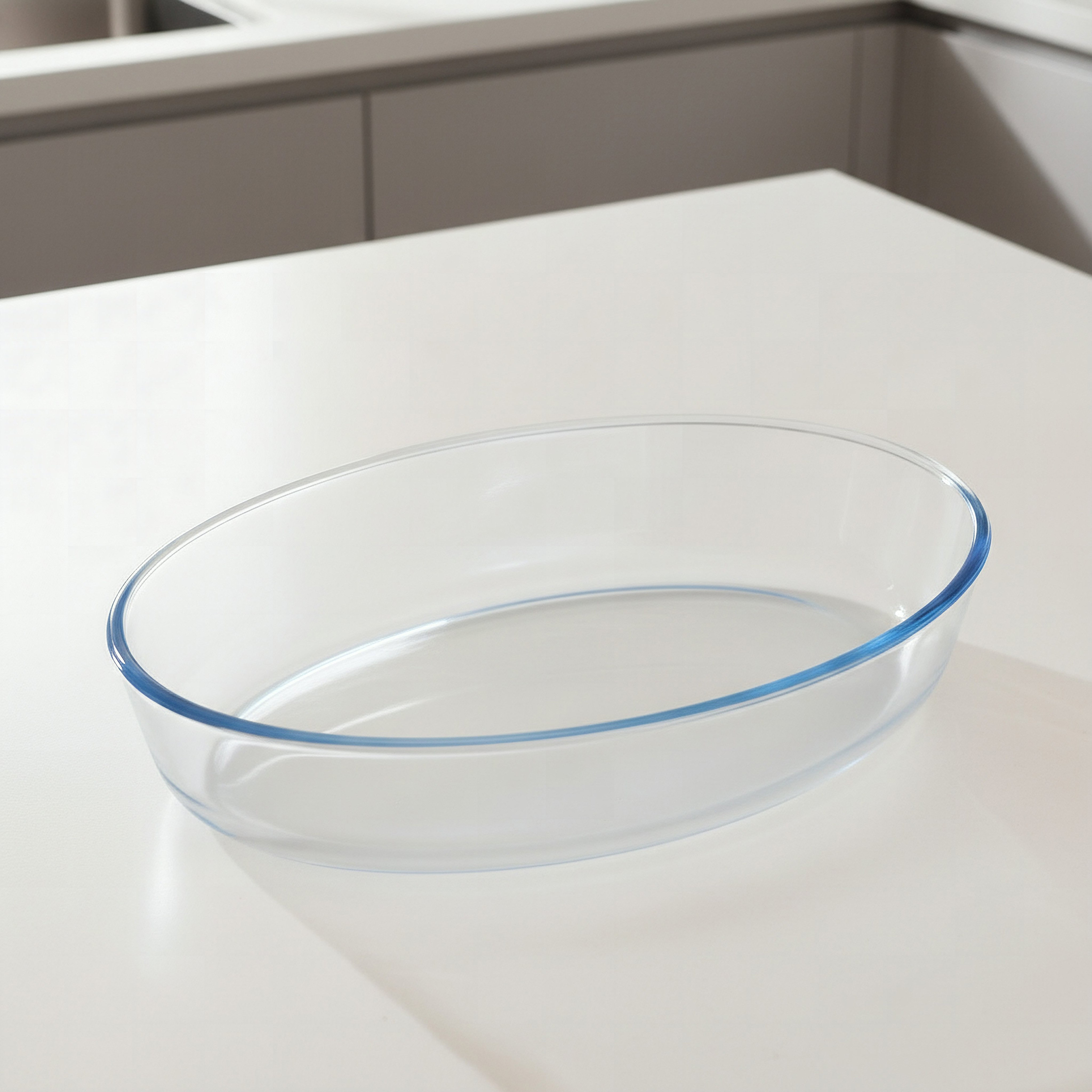 صحن فرن زجاجي بيضاوي من بايكولوجي - 2.4 لتر-hbxkitchen-bakeware-image-1