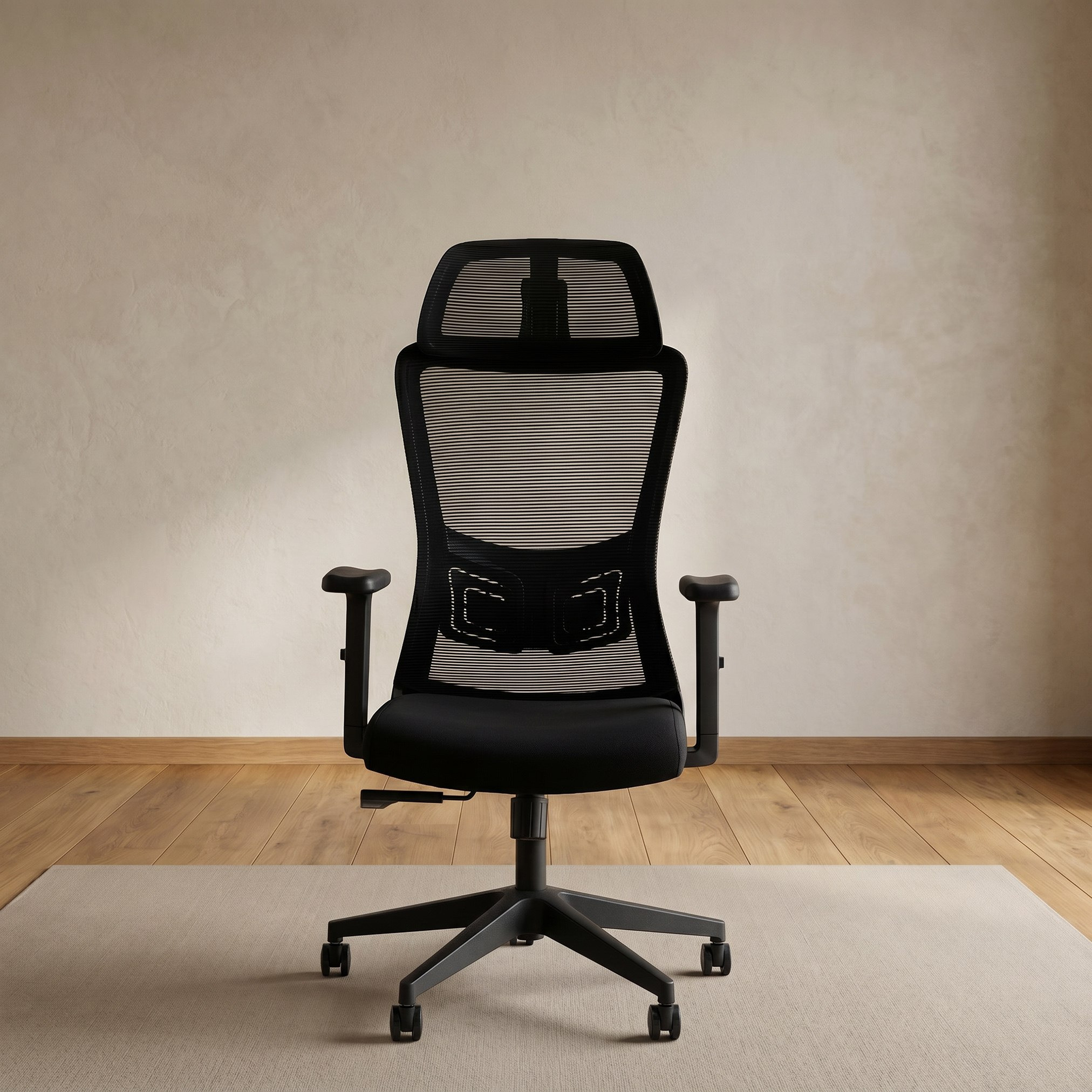 Clover Milan High Back Office Chair with 2D Headrest and 2D Lumbar Support-hbxfurniture-office-chairs-image-5