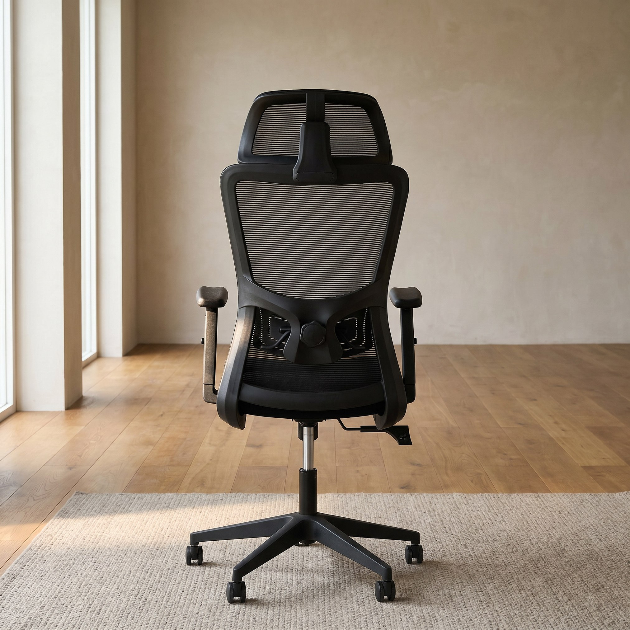 Clover Milan High Back Office Chair with 2D Headrest and 2D Lumbar Support-hbxfurniture-office-chairs-image-6