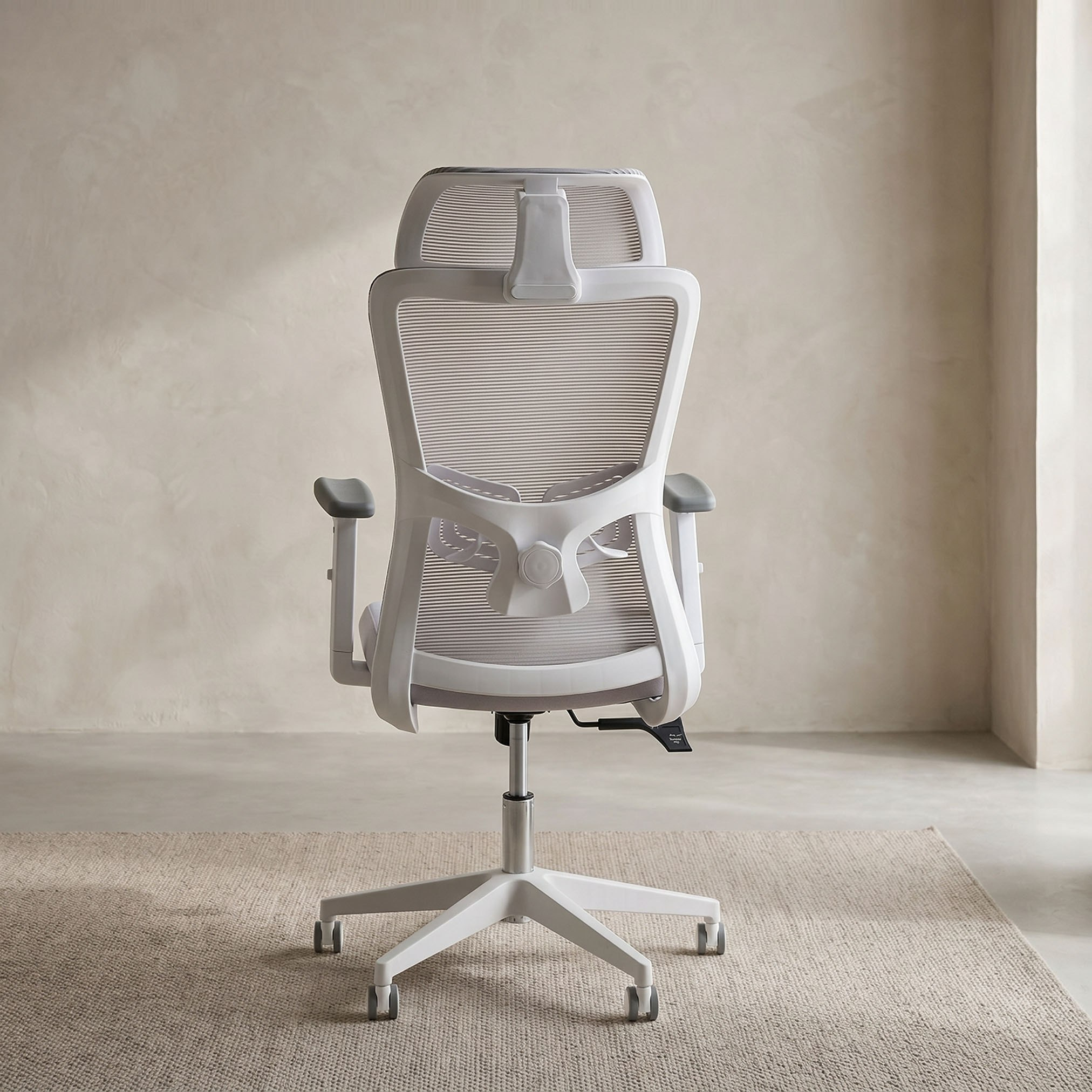 Clover Milan High Back Office Chair with 2D Headrest and 2D Lumbar Support-hbxfurniture-office-chairs-image-4