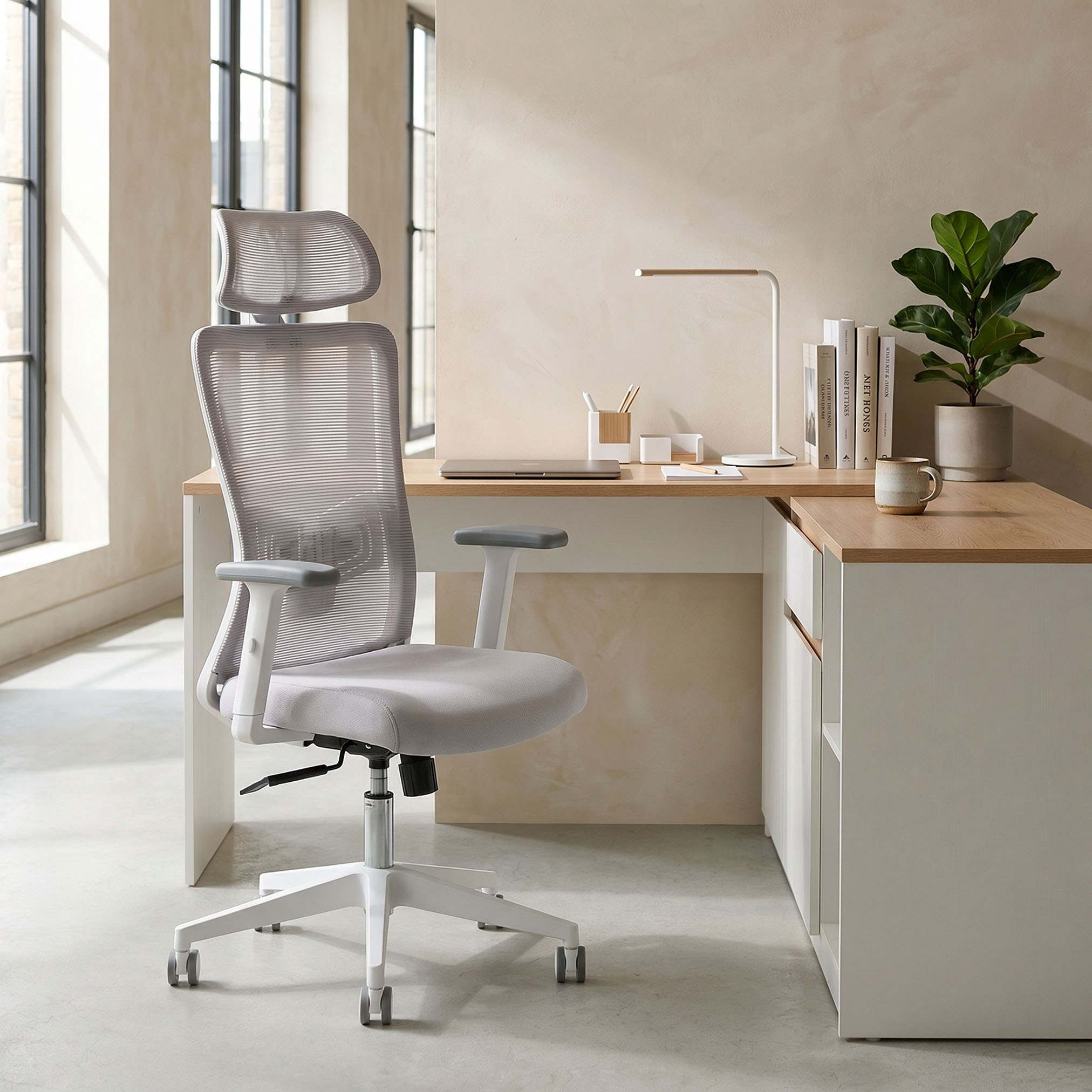 Clover Milan High Back Office Chair with 2D Headrest and 2D Lumbar Support-hbxfurniture-office-chairs-image-9