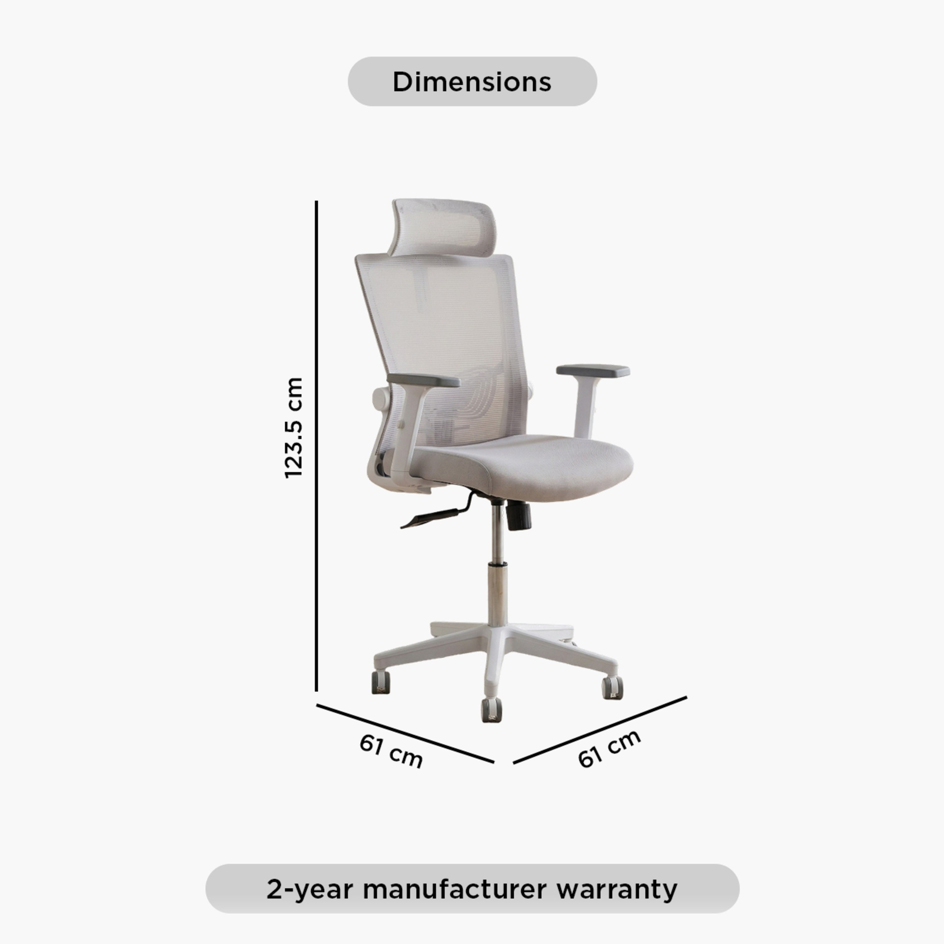 كرسي مكتب بظهر مرتفع مع مسند ذراع أحادي البعد ودعم للفقرات القطنية من ليبرتي-hbxfurniture-office-chairs-image-13
