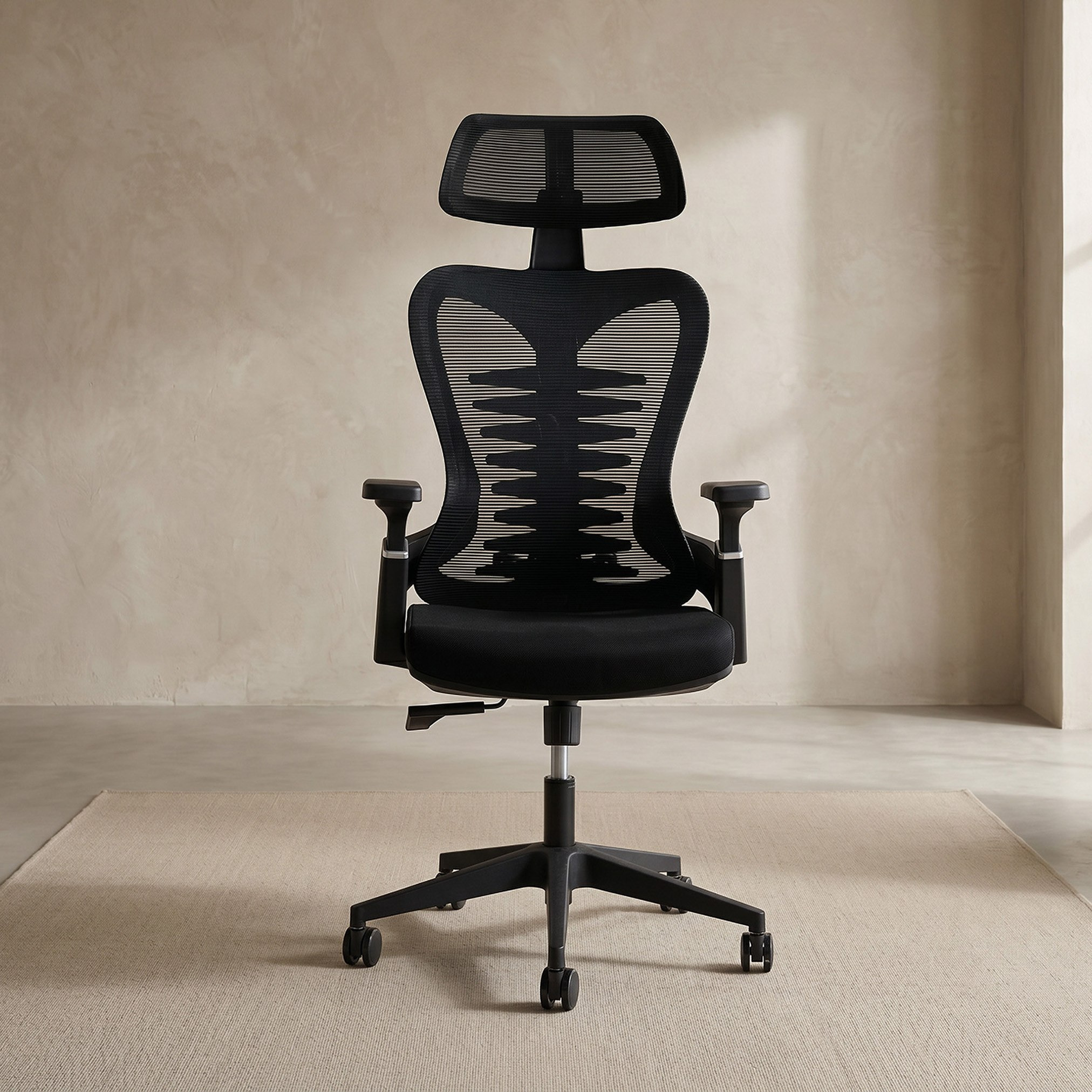 Mavis High Back Office Chair with 3D Lumbar Support and 2D Armpad-hbxfurniture-office-chairs-image-4