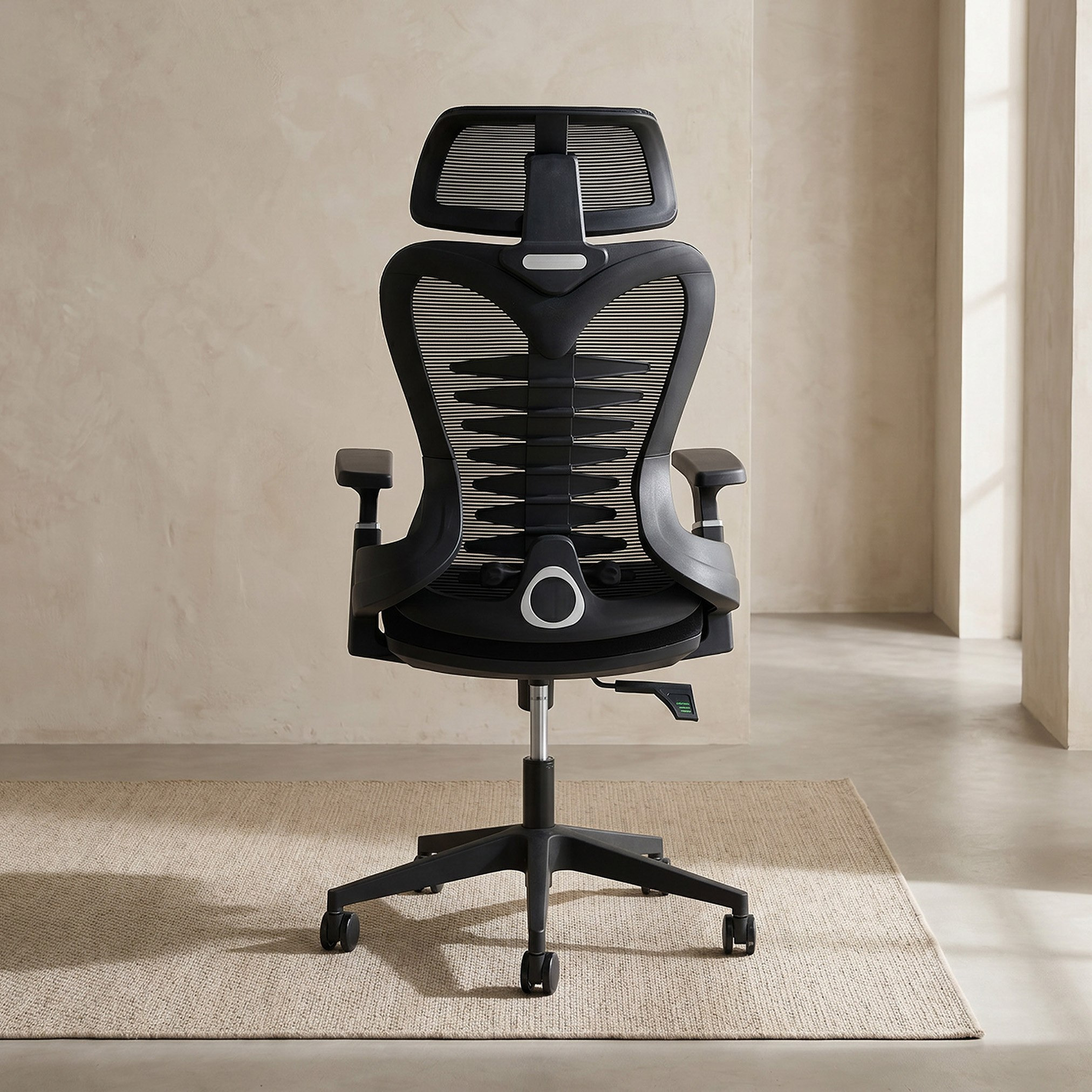 Mavis High Back Office Chair with 3D Lumbar Support and 2D Armpad-hbxfurniture-office-chairs-image-6