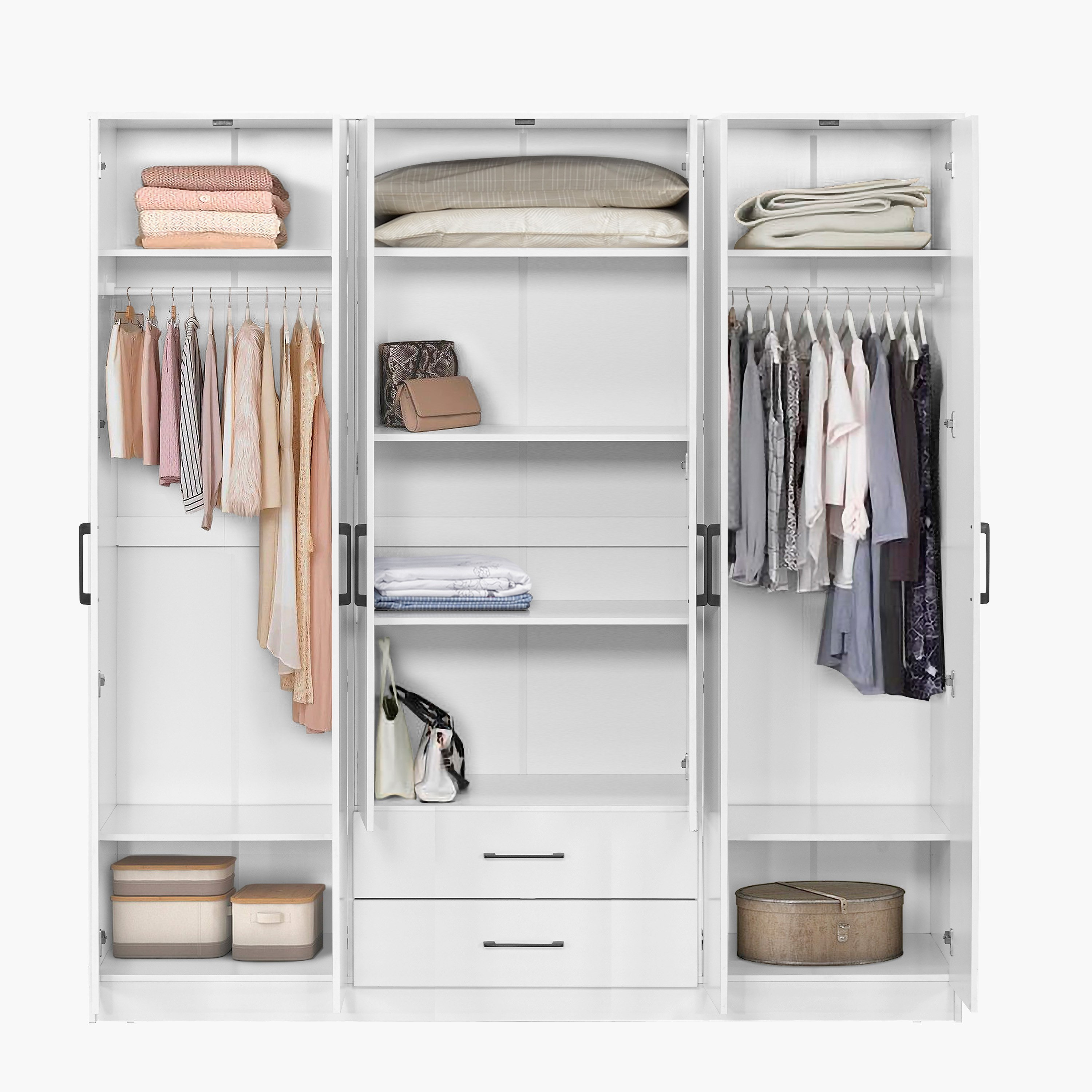 خزانة ملابس بـ 6 أبواب ودرجين ومرايا من موفو أوسيس كلوفر-hbxfurniture-wardrobes-image-3