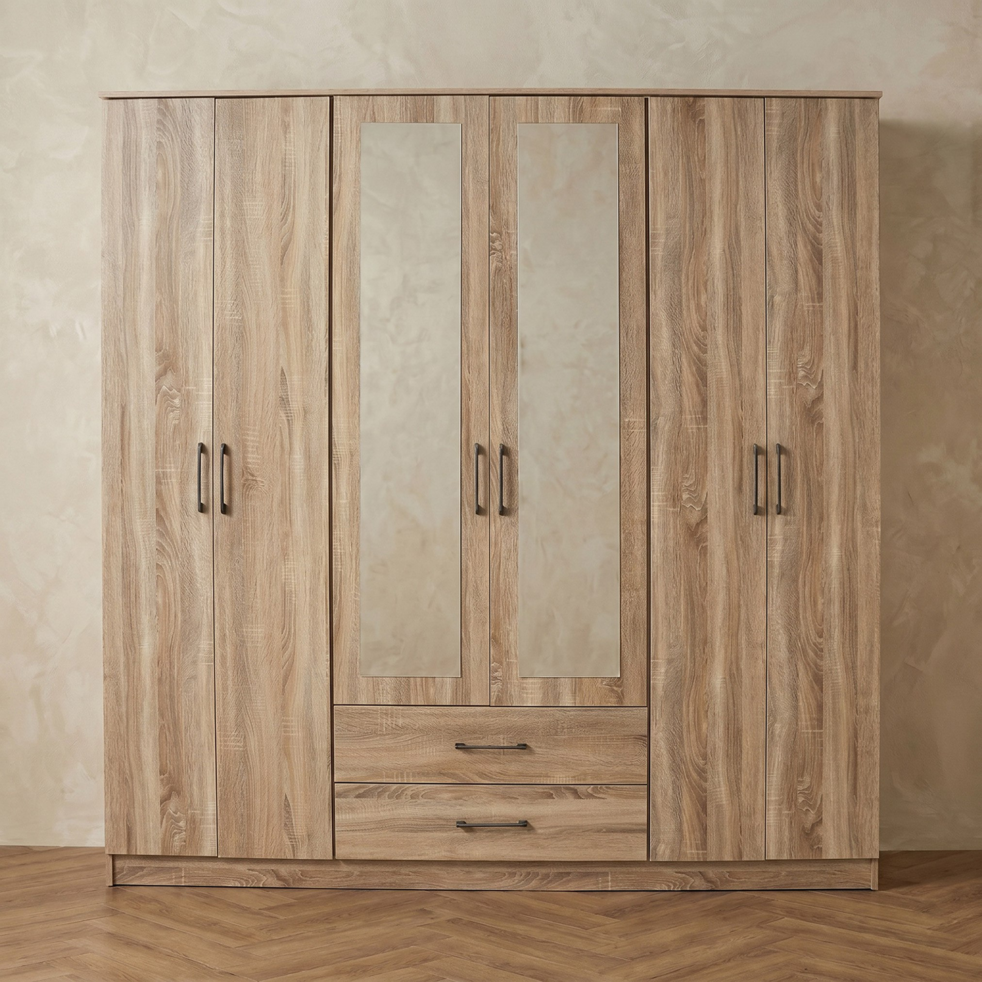 خزانة ملابس بـ 6 أبواب ودرجين ومرايا من موفو أوسيس كلوفر-hbxfurniture-wardrobes-image-2
