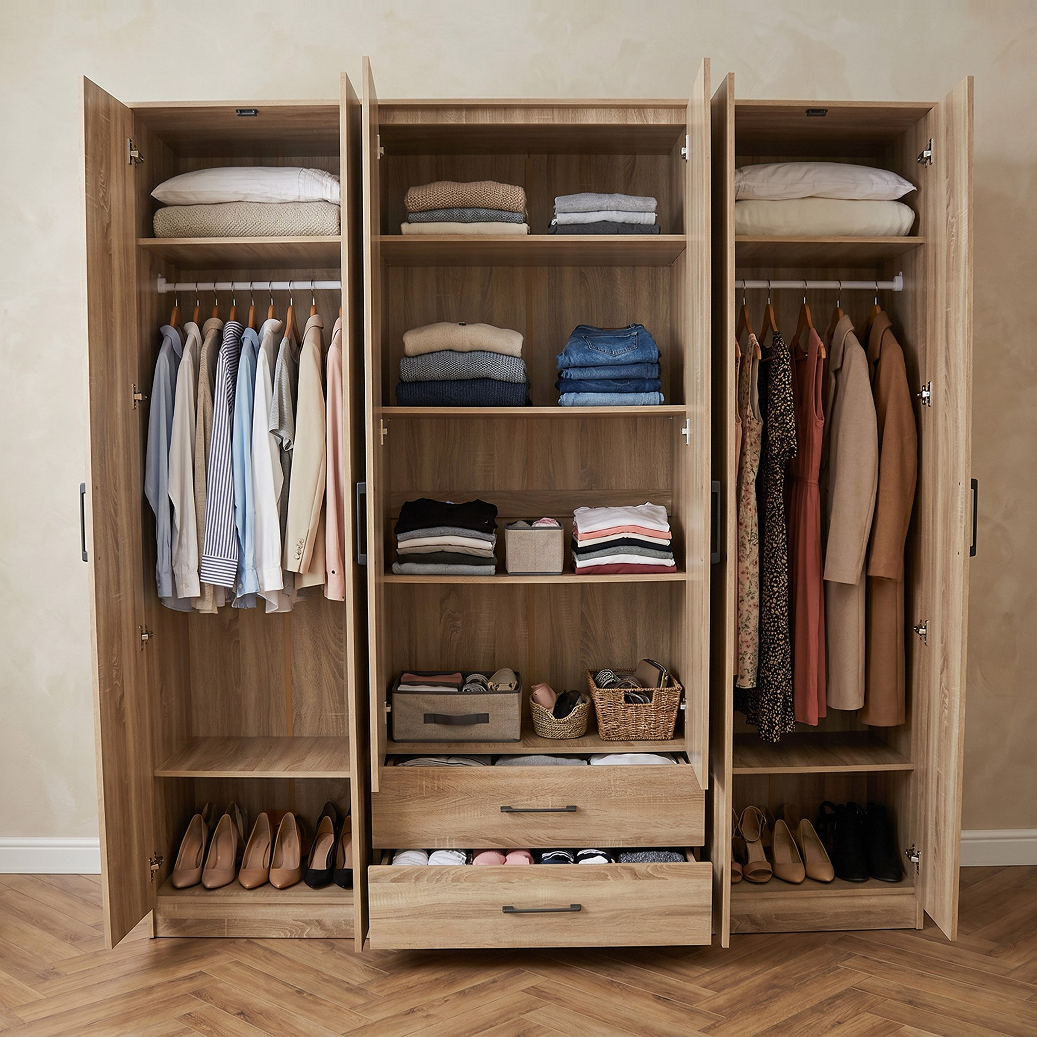 خزانة ملابس بـ 6 أبواب ودرجين ومرايا من موفو أوسيس كلوفر-hbxfurniture-wardrobes-image-3