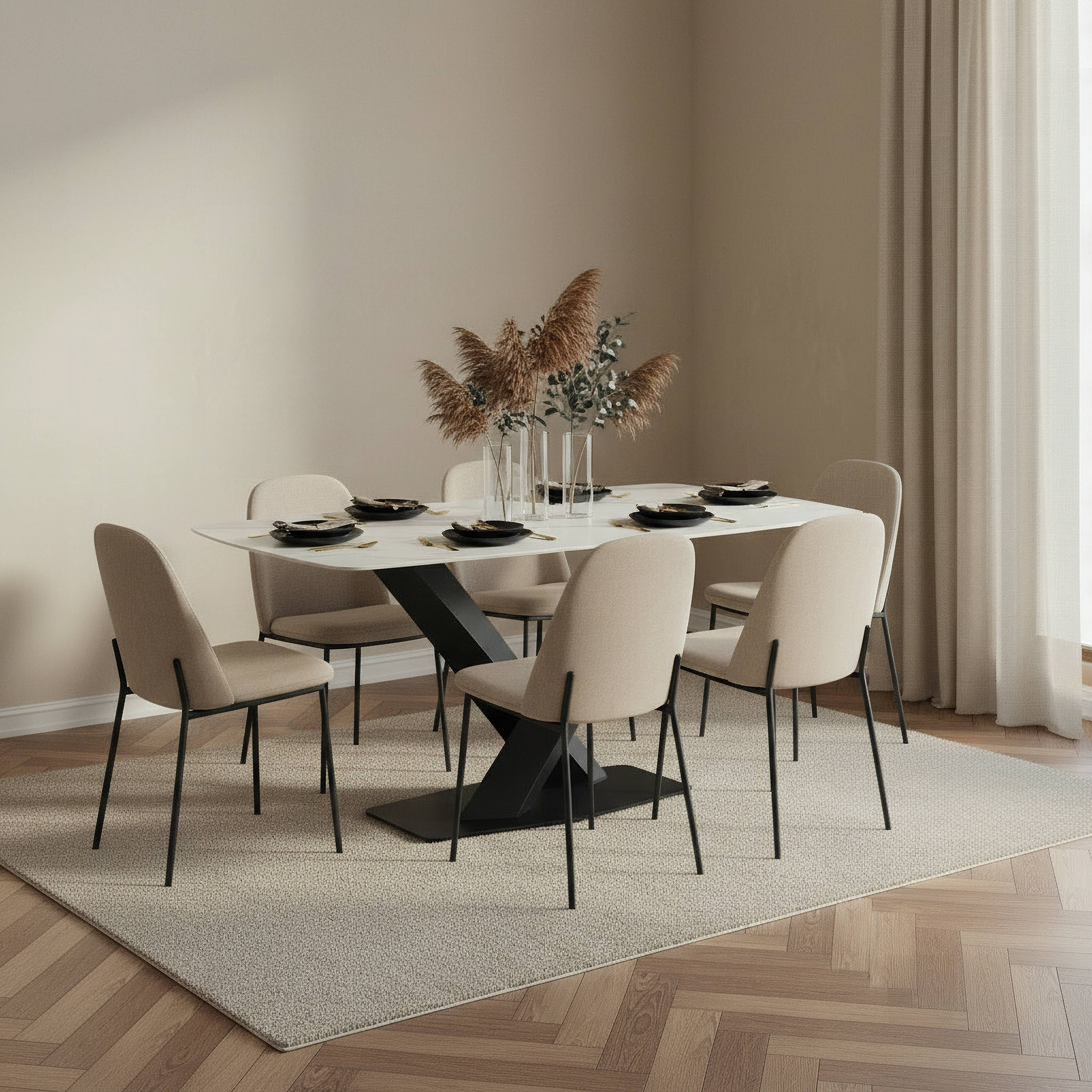 Baron NXT 6-Seater Sintered Stone Dining Table-hbxdiningroom-diningtablesandsets-diningtables-sixseater-image-4