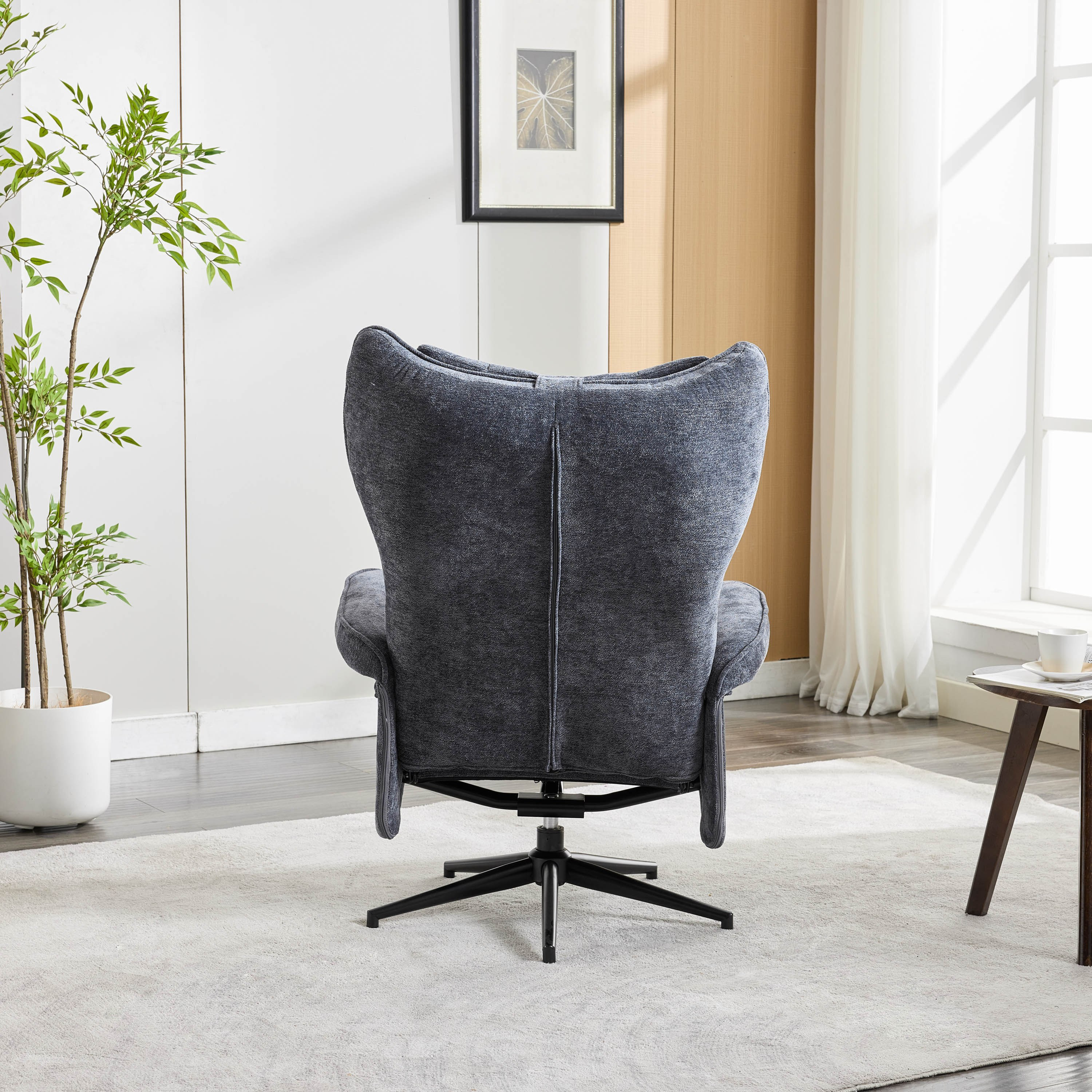 Movo Afton Fabric Swivel Armchair with Stool-hbxlivingroom-sofasandarmchairs-easychairs-image-12