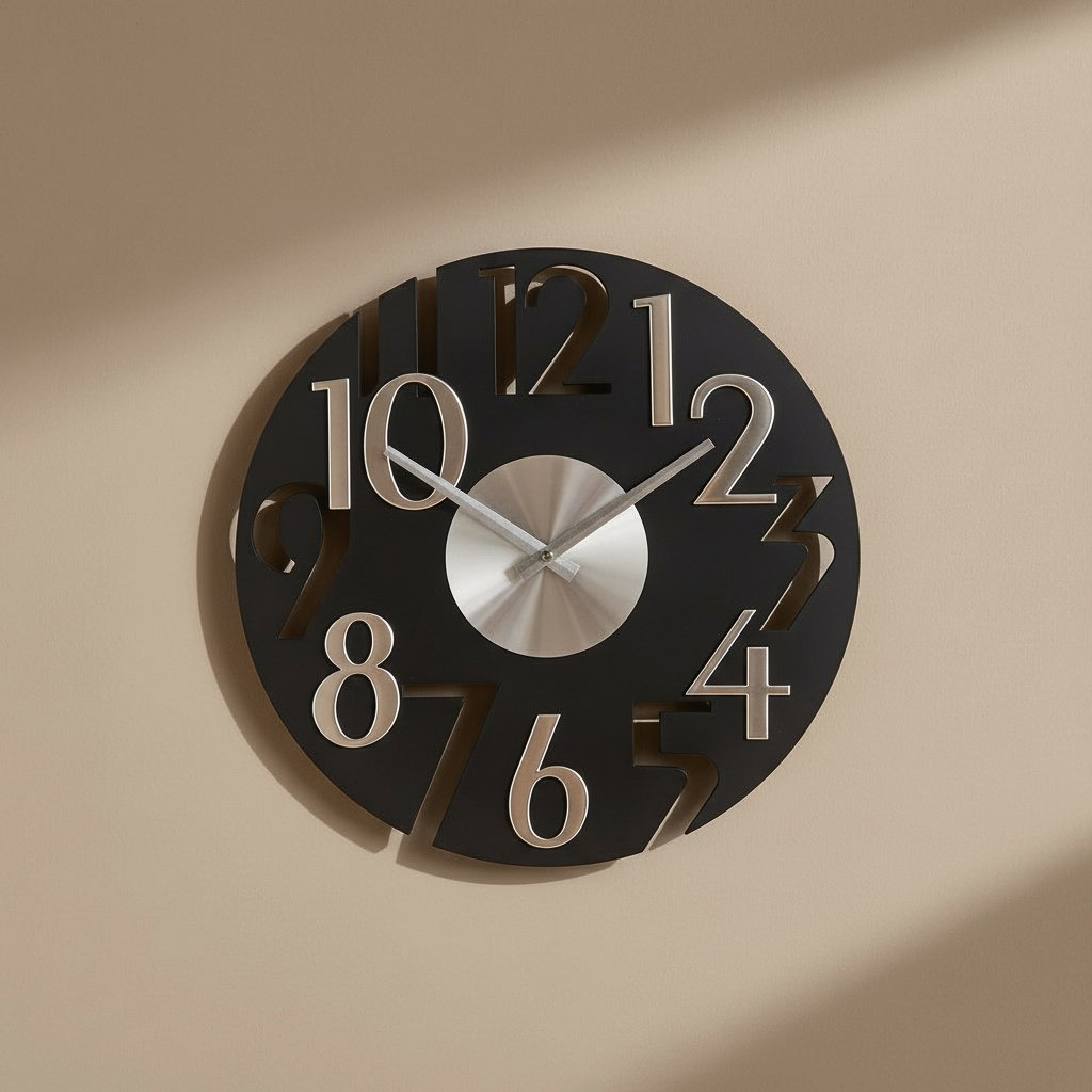 Saratoga Lume Trendy Wall Clock - 40x40x3.8 cm-hbxdiningroom-decorandaccessories-clocks-image-1