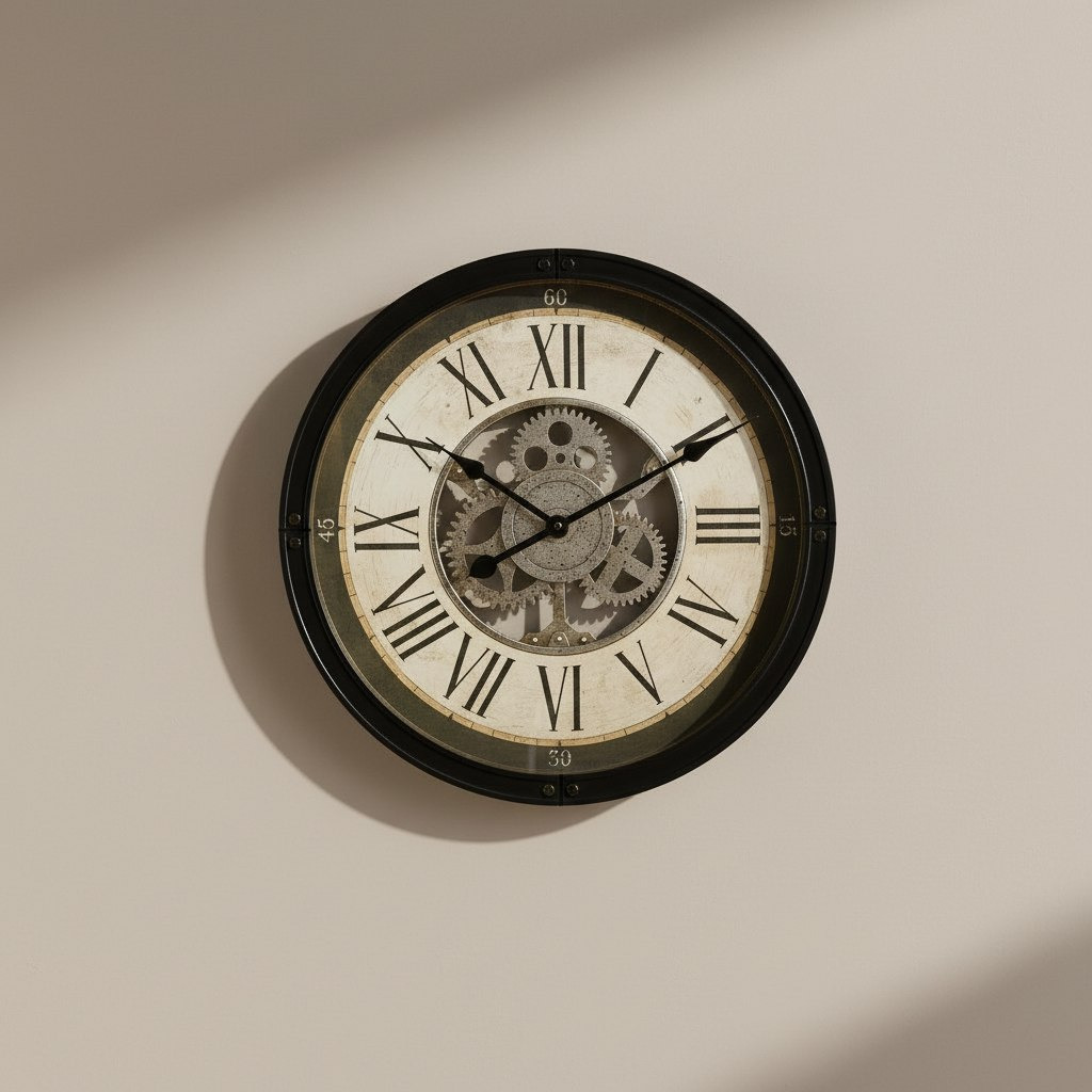 Saratoga Lume Large Gear Wall Clock - 50.8x50.8x5.3 cm-hbxdiningroom-decorandaccessories-clocks-image-1