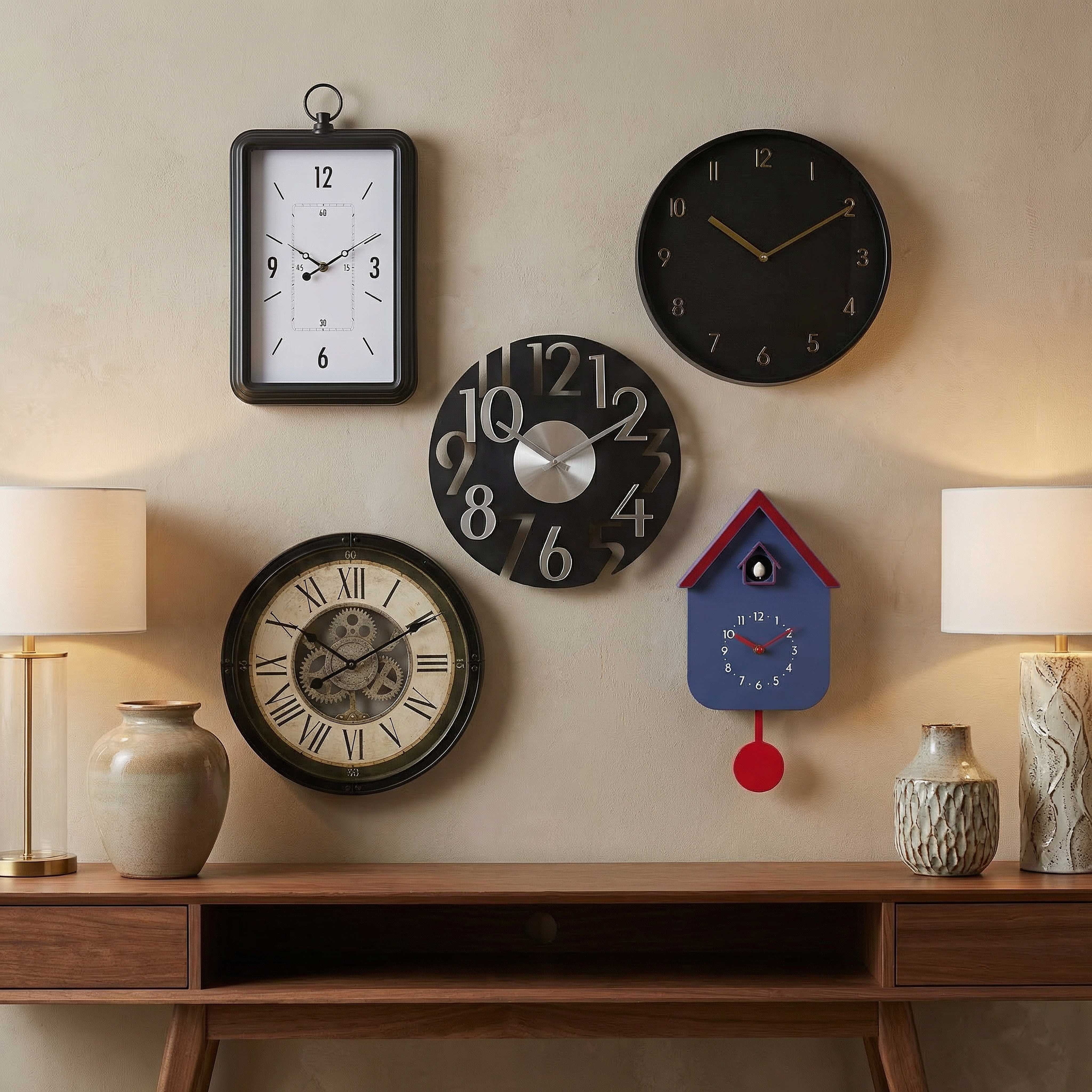 Saratoga Lume Kids Pendulum Wall Clock - 41.5x21.5x8.5 cm-hbxdiningroom-decorandaccessories-clocks-image-3