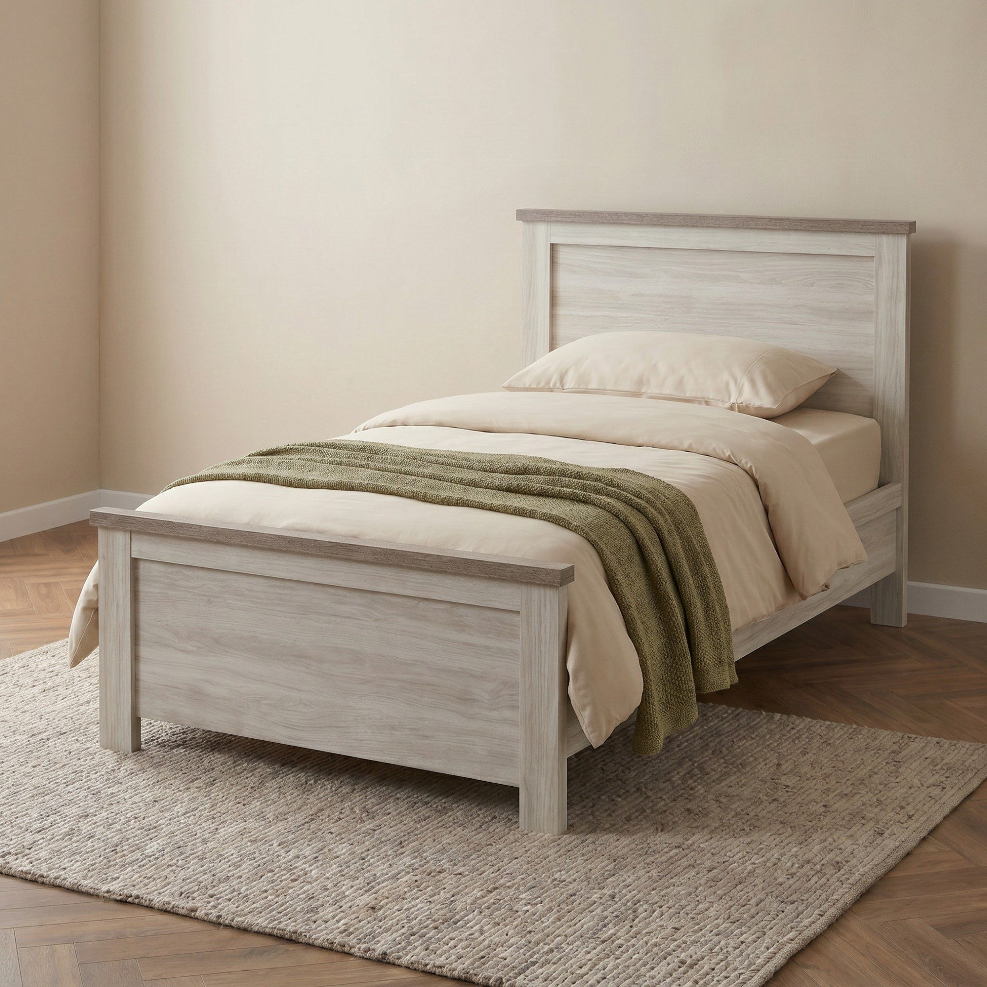 Angelic Single Bed - 90x200 cm-hbxfurniture-bedsandbedsets-beds-single-image-1
