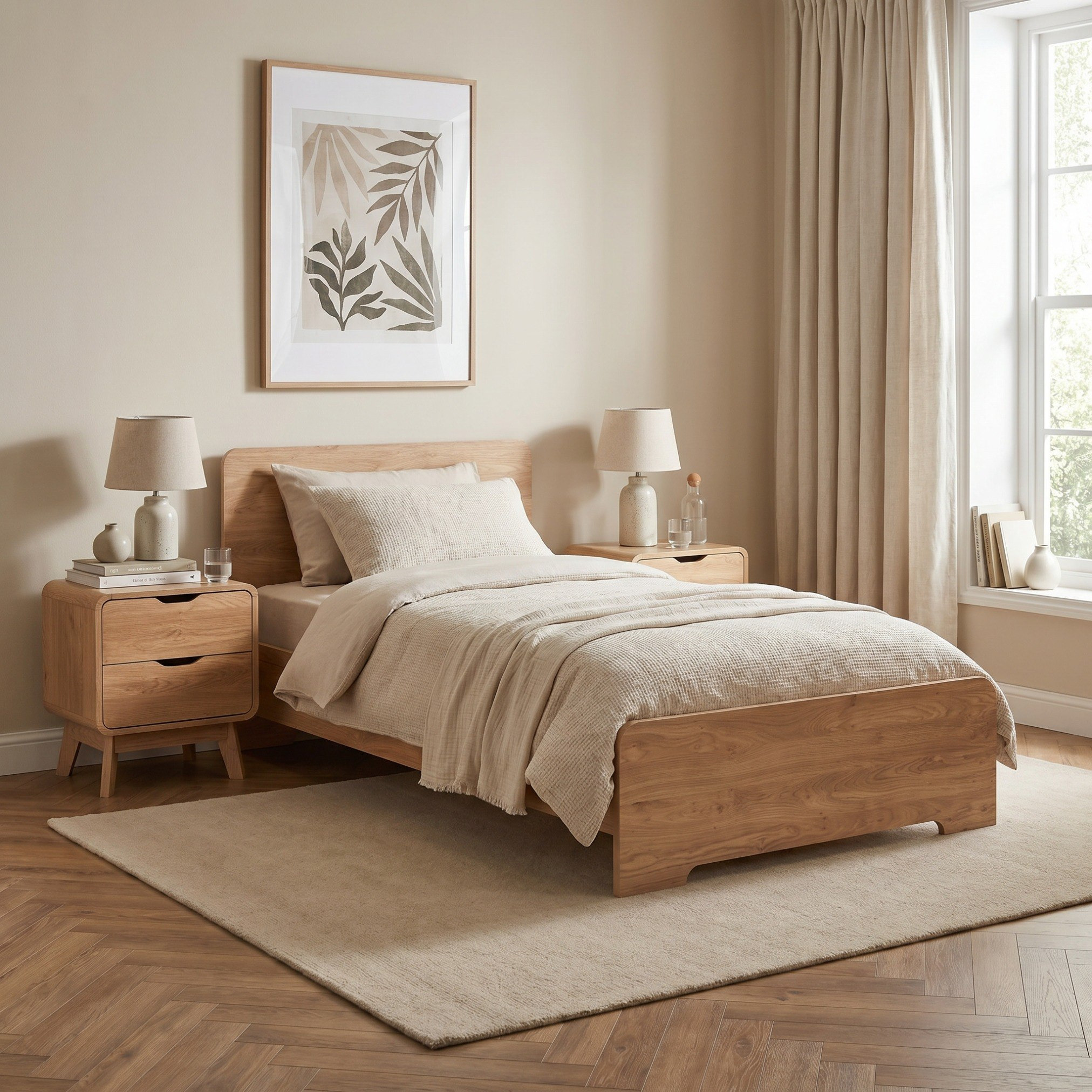 Nordica Single Bed - 90x200 cm-hbxfurniture-bedsandbedsets-beds-single-image-5