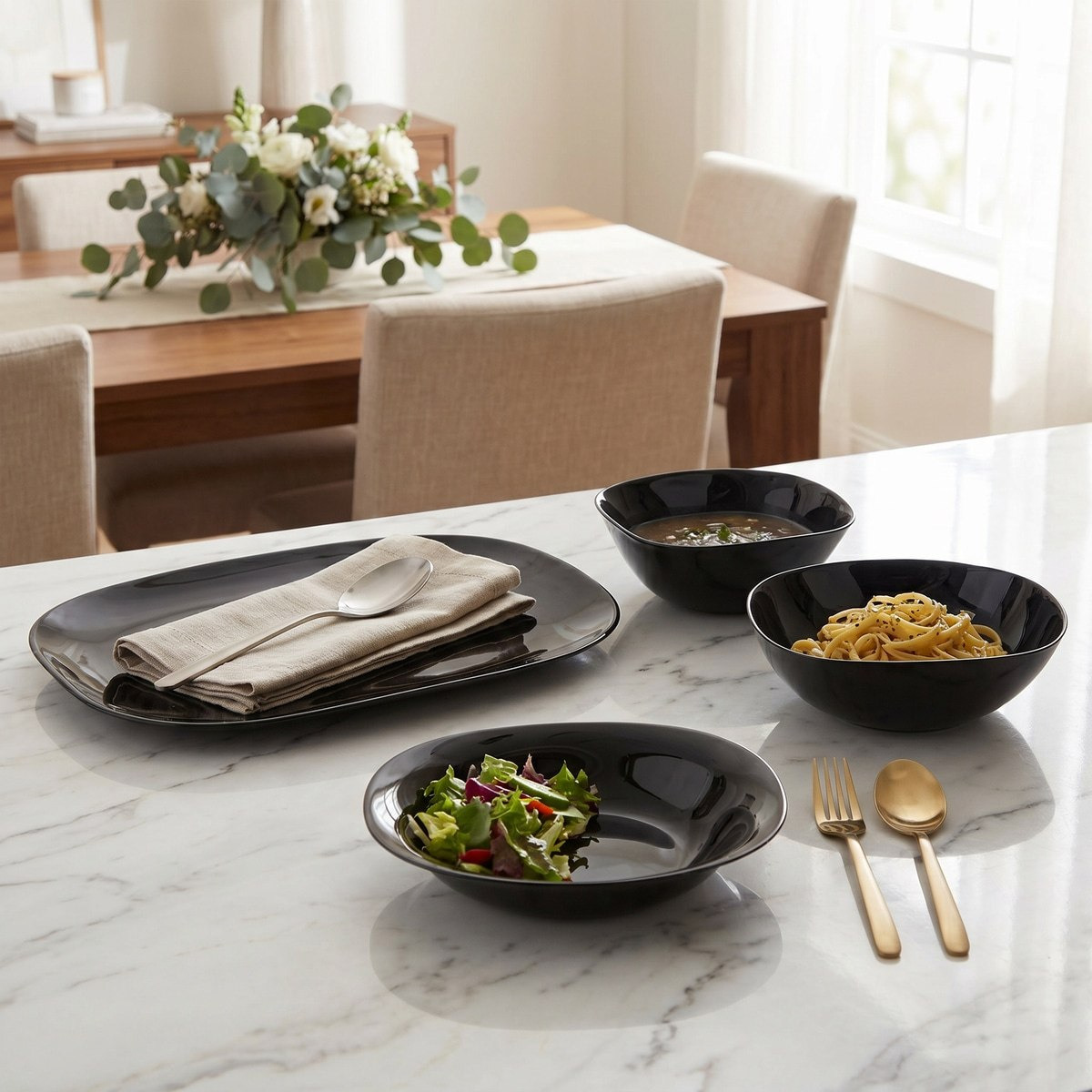 Luminous Opalware Platter - 36 cm-hbxdecorandfurnishings-tabletop-crockery-image-4