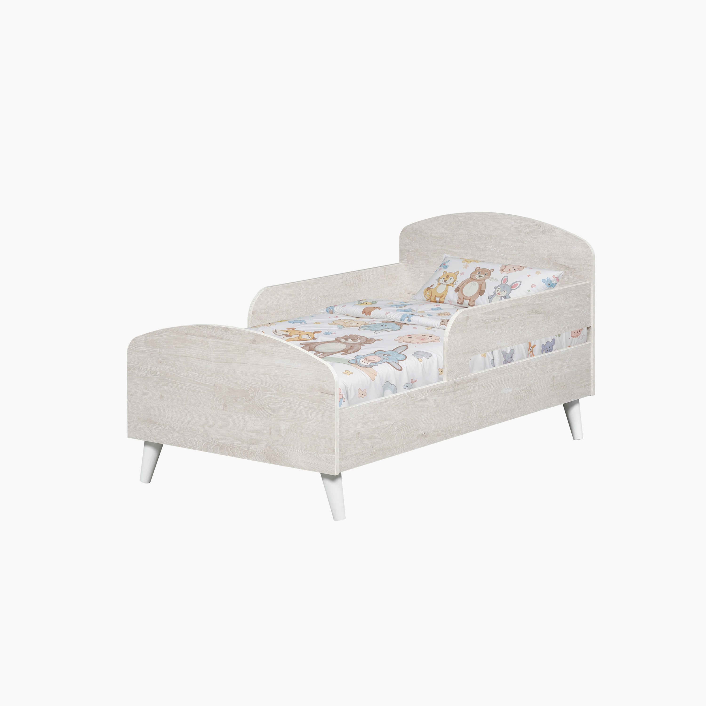 Ivory Willow Toddler Bed With Legs - 70x130 cm-hbxfurniture-bedsandbedsets-beds-toddler-image-2