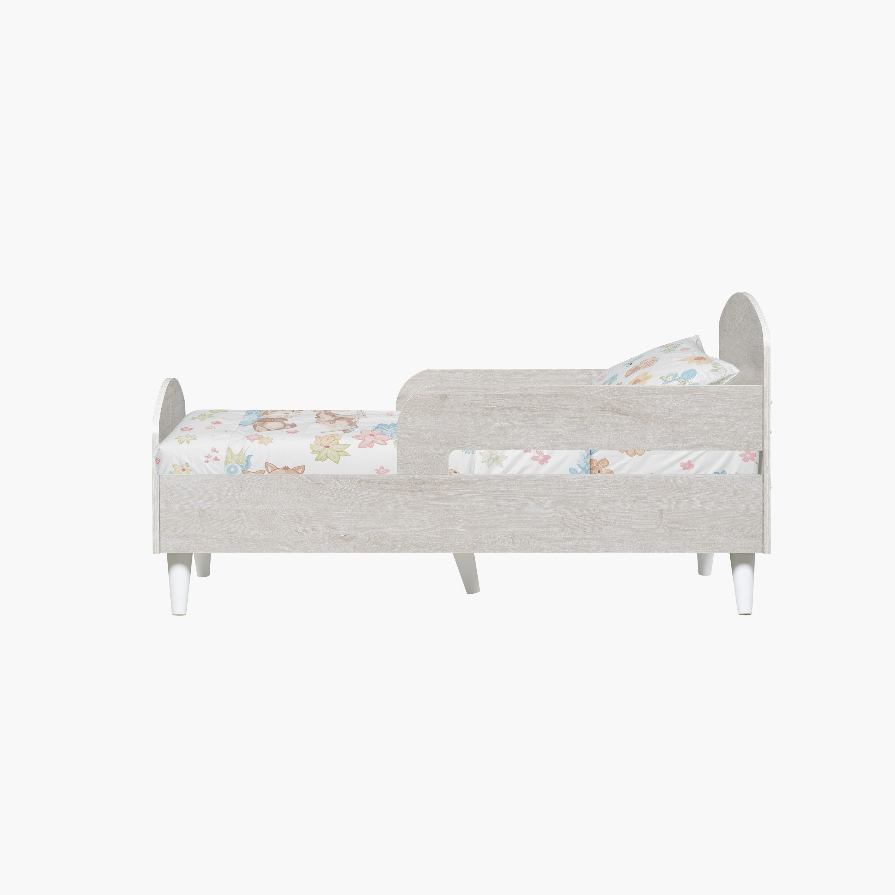 Ivory Willow Toddler Bed With Legs - 70x130 cm-hbxfurniture-bedsandbedsets-beds-toddler-image-3