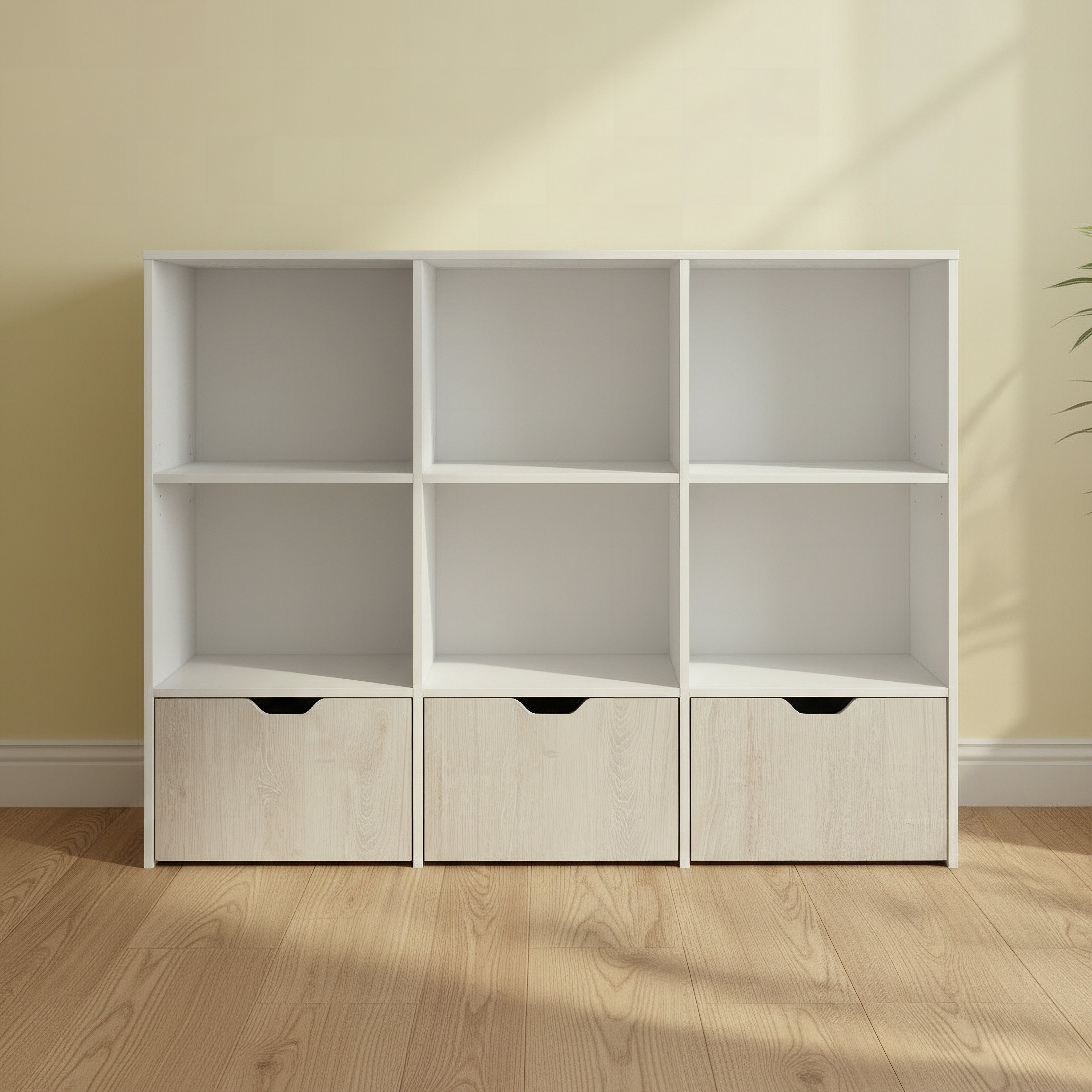 وحدة تخزين مع 3 أدراج كودي من إيفوري-hbxfurniture-office-bookcases-image-2