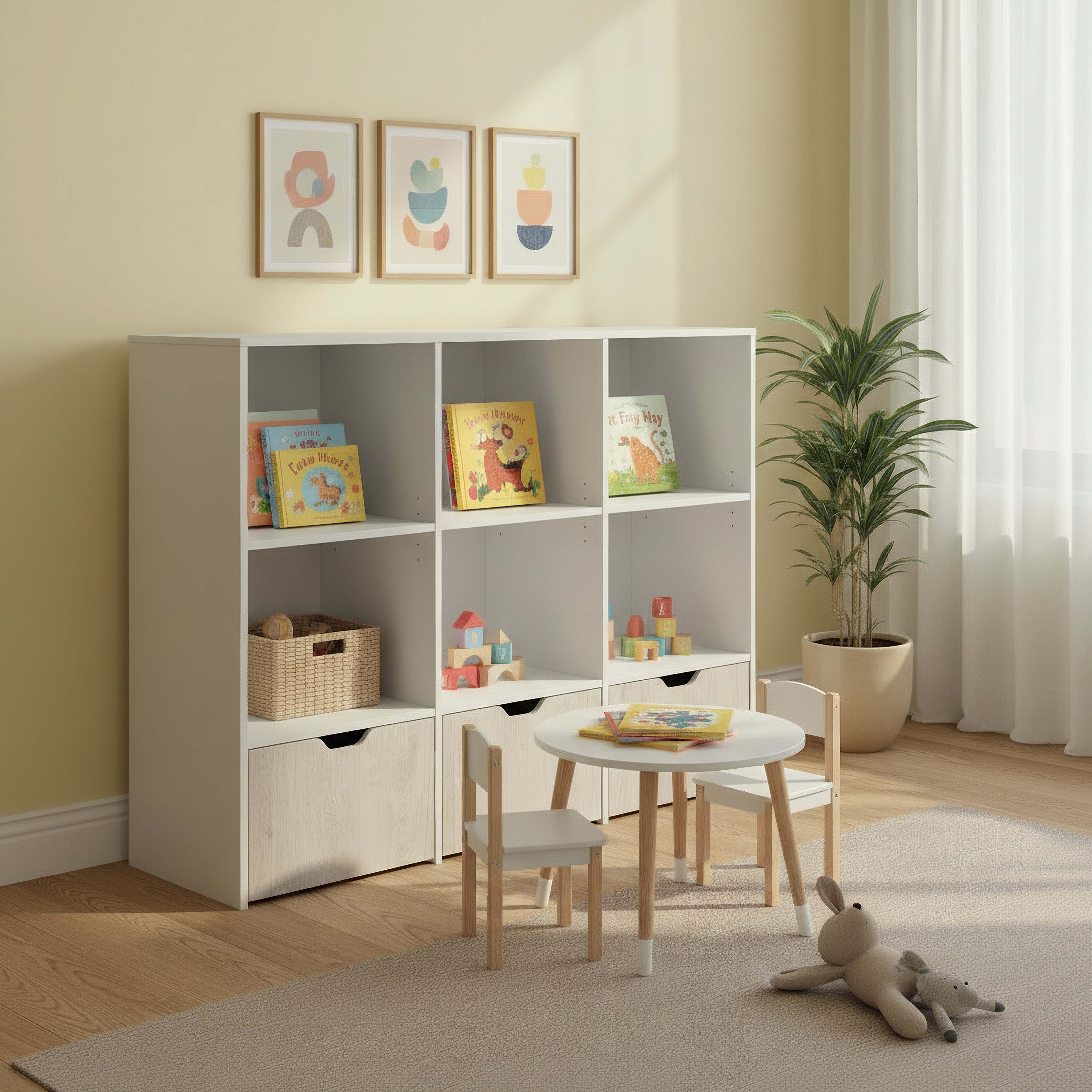 وحدة تخزين مع 3 أدراج كودي من إيفوري-hbxfurniture-office-bookcases-image-7