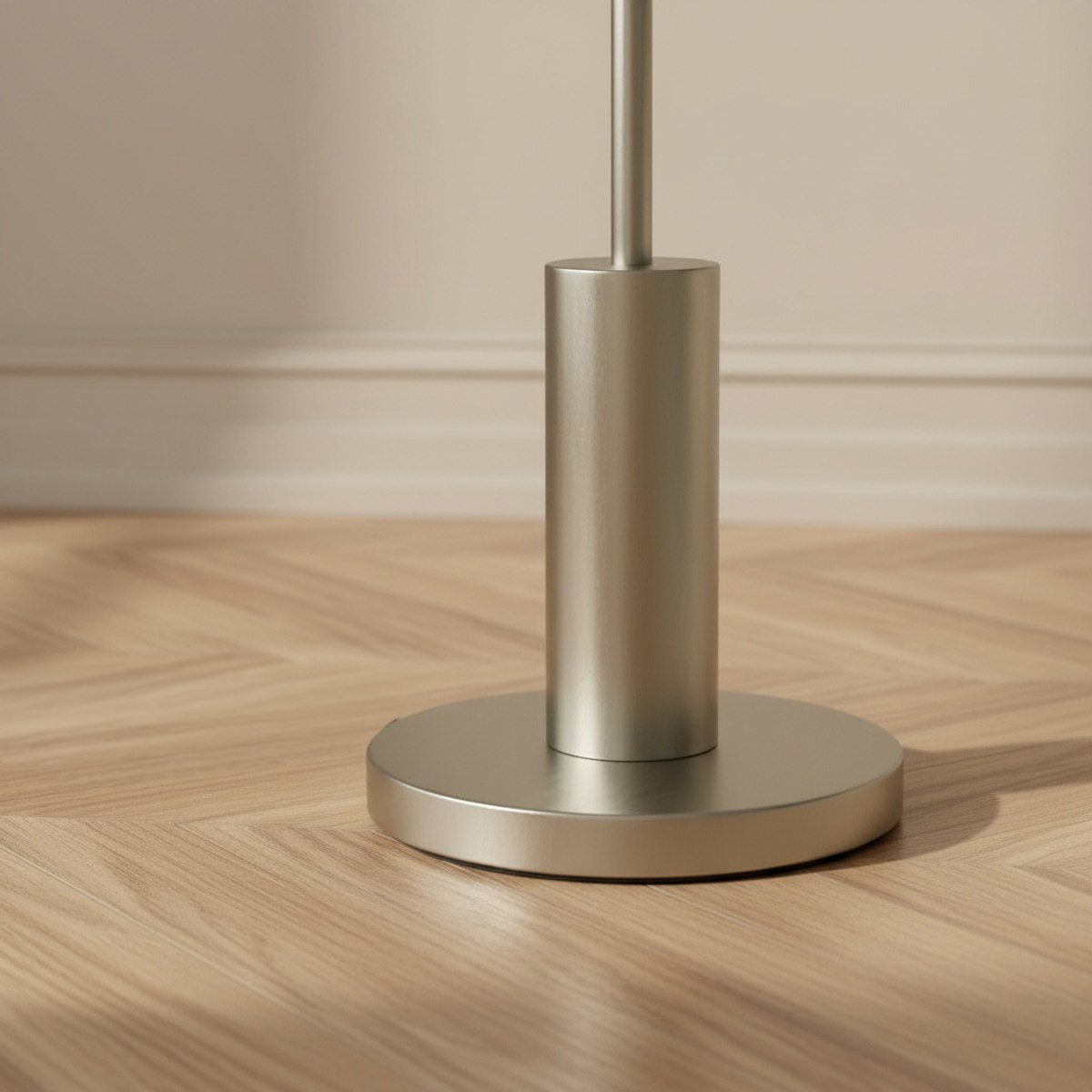 Merick Metal Floor Lamp with Linen Shade - 35x155 cm-hbxhomeware-hbxdecorandfurnishings-image-4