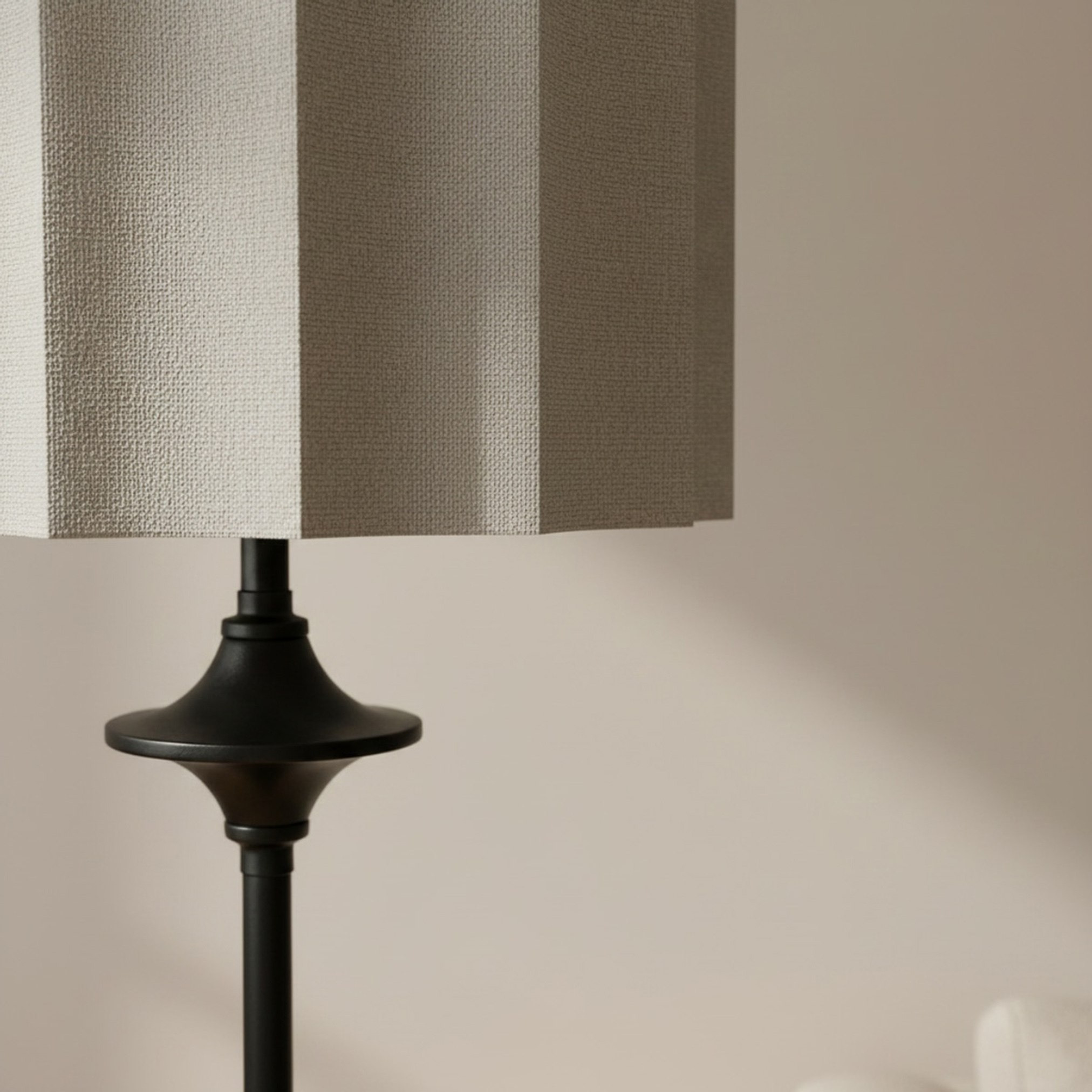 Merick Metal Floor Lamp with Linen Shade - 35x155 cm-hbxhomeware-hbxdecorandfurnishings-image-4