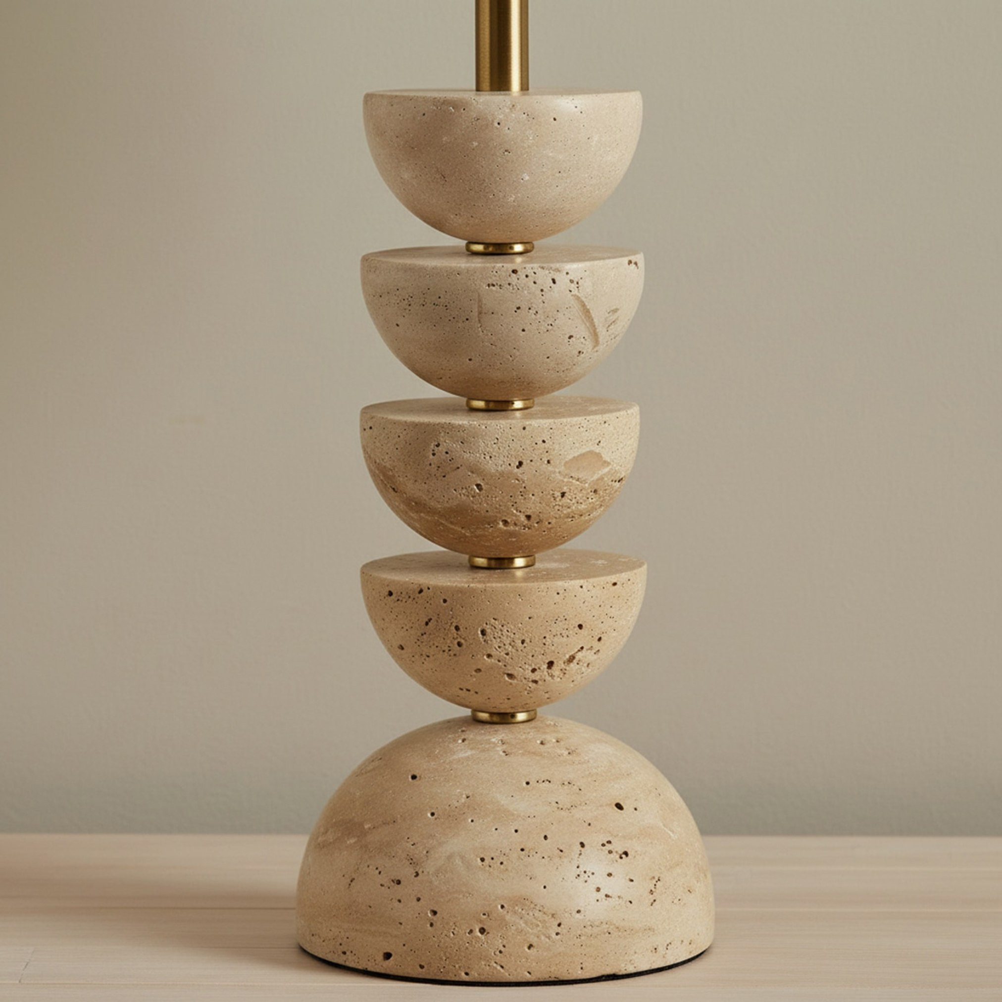 Merick Travertine Table Lamp with Linen Shade - 28x48 cm-hbxlivingroom-lighting-tablelamps-image-4