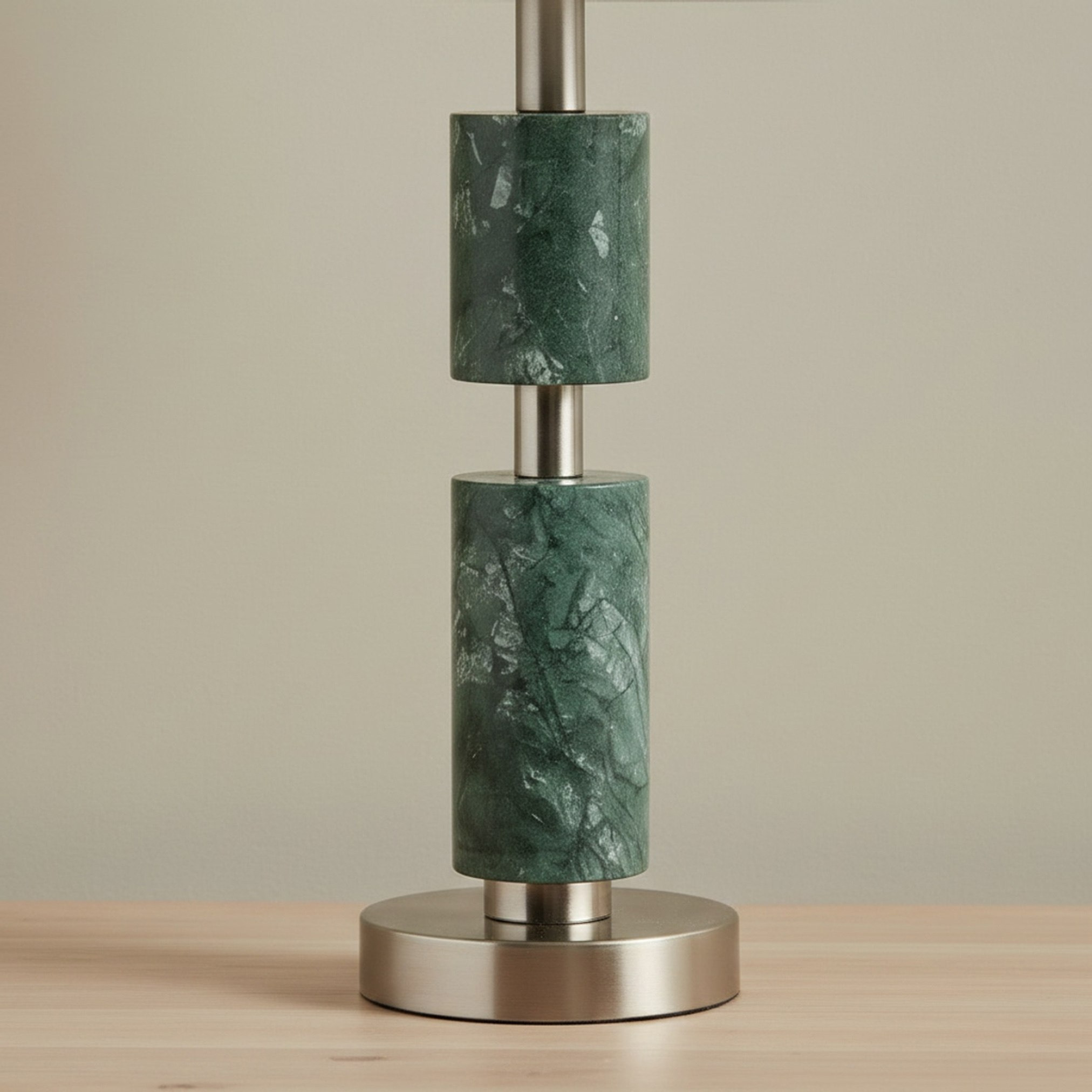 Merick Marble Table Lamp with Linen Shade - 25x51 cm-hbxlivingroom-lighting-tablelamps-image-4