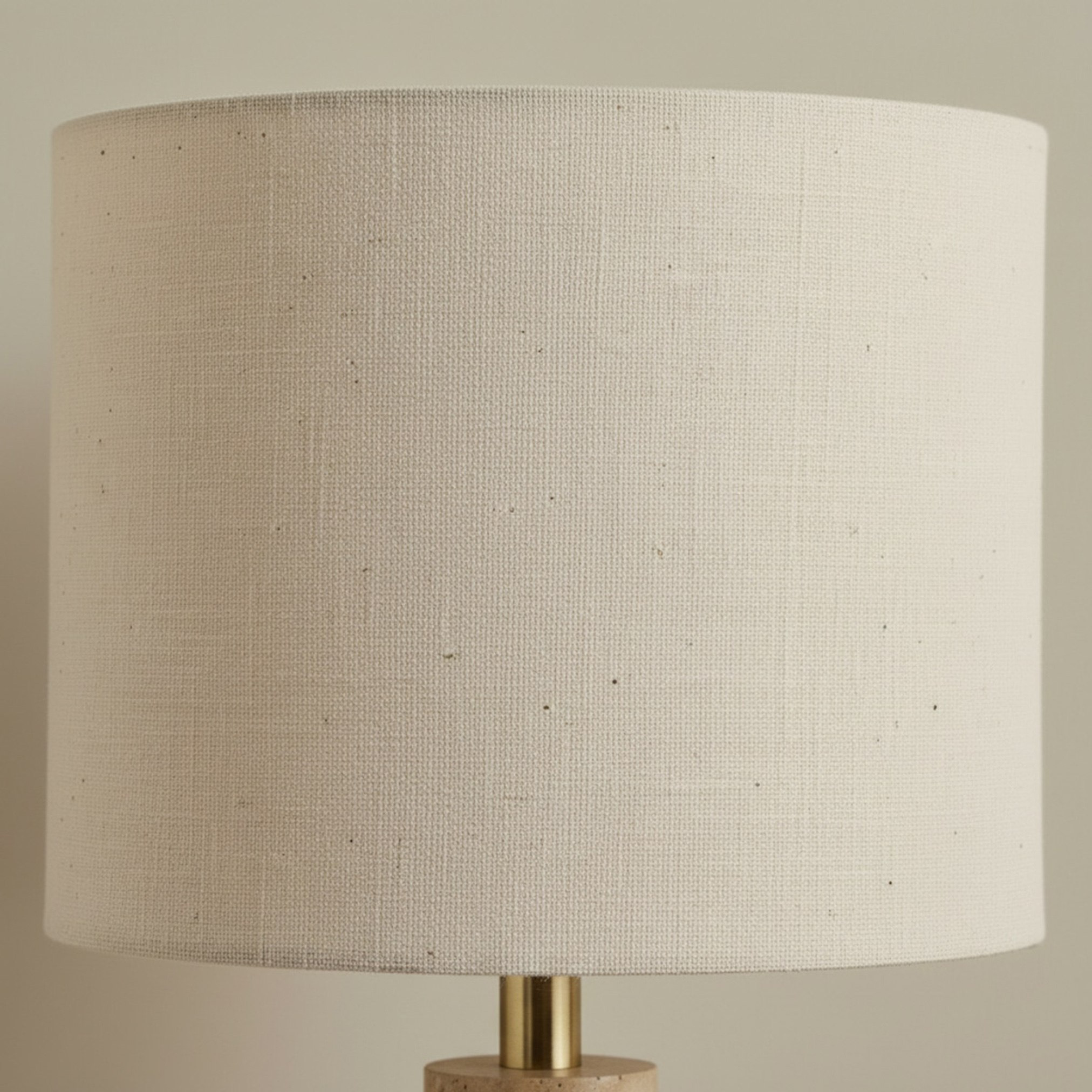 Merick Travertine Table Lamp with Linen Shade - 25x51 cm-hbxlivingroom-lighting-tablelamps-image-3