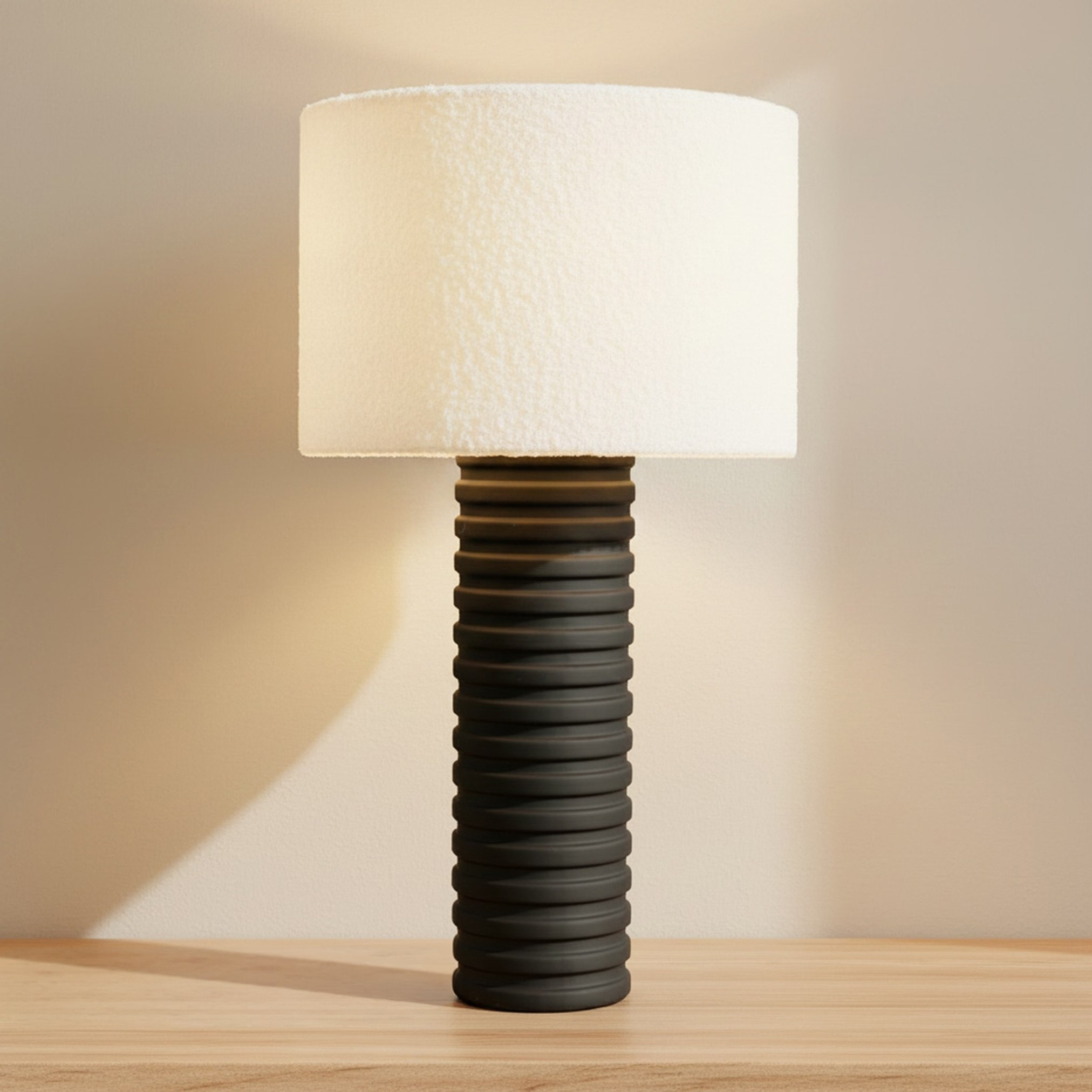 Merick Ceramic Table Lamp with Linen Shade - 35x64 cm-hbxlivingroom-lighting-tablelamps-image-2