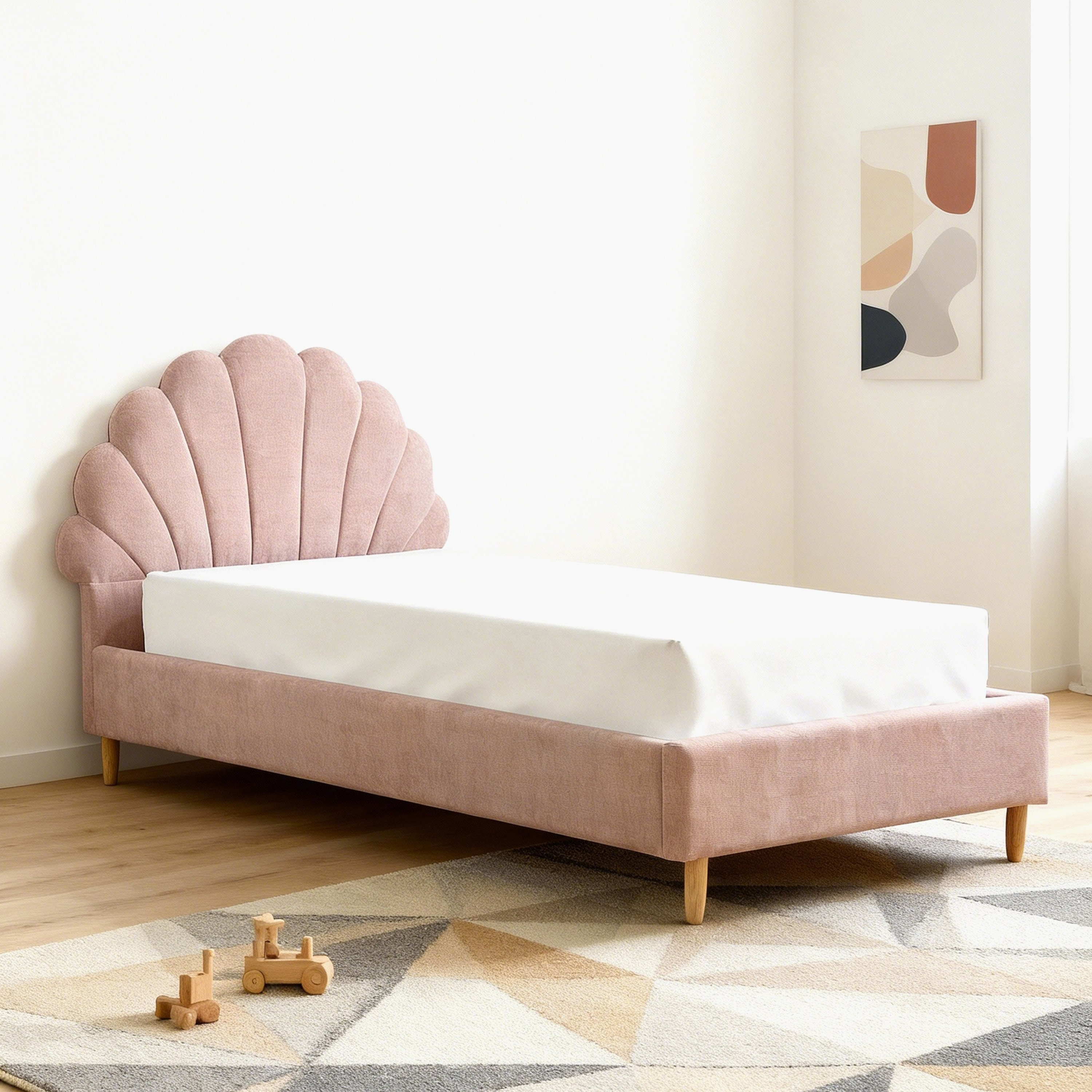 سرير فردي منجد بلوم من آيفوري - 90x200 سم-hbxkidsandyouth-bedsandbedsets-beds-single-image-2
